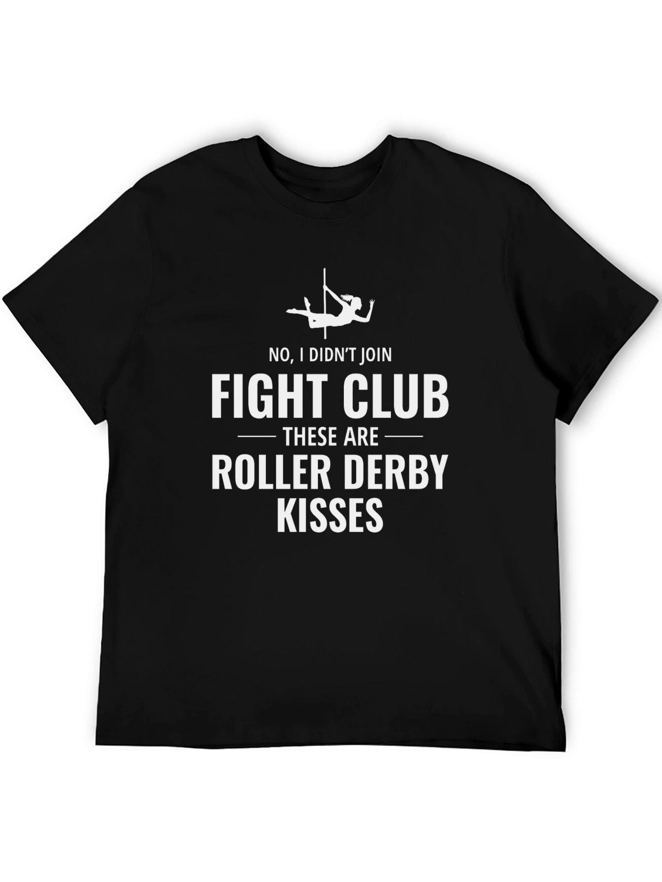 Black Roller Derby Kisses Graphic T-Shirt view 5