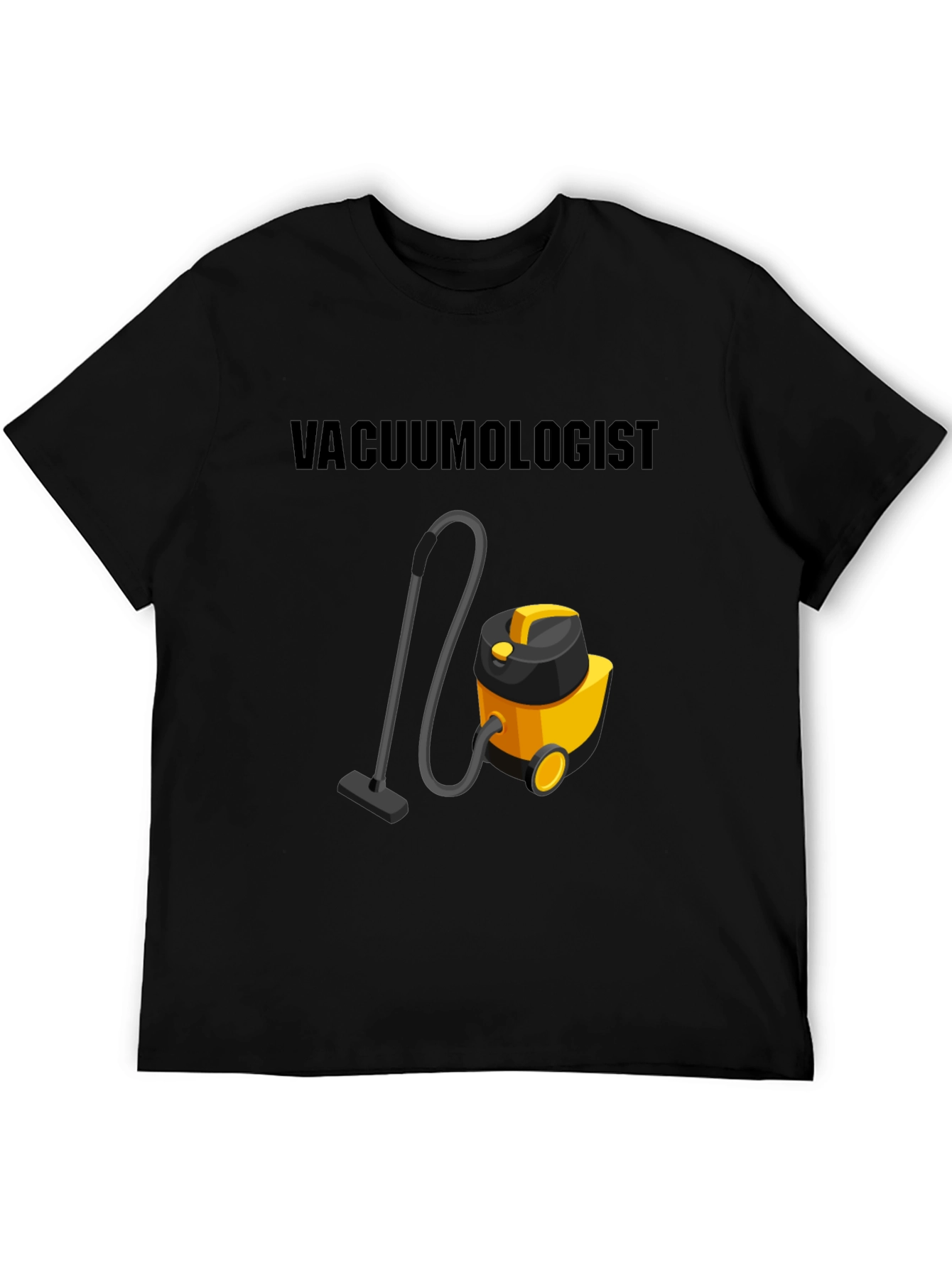 Black Vacuumologist T-Shirt - Novelty Cleaning Humor Tee view 5