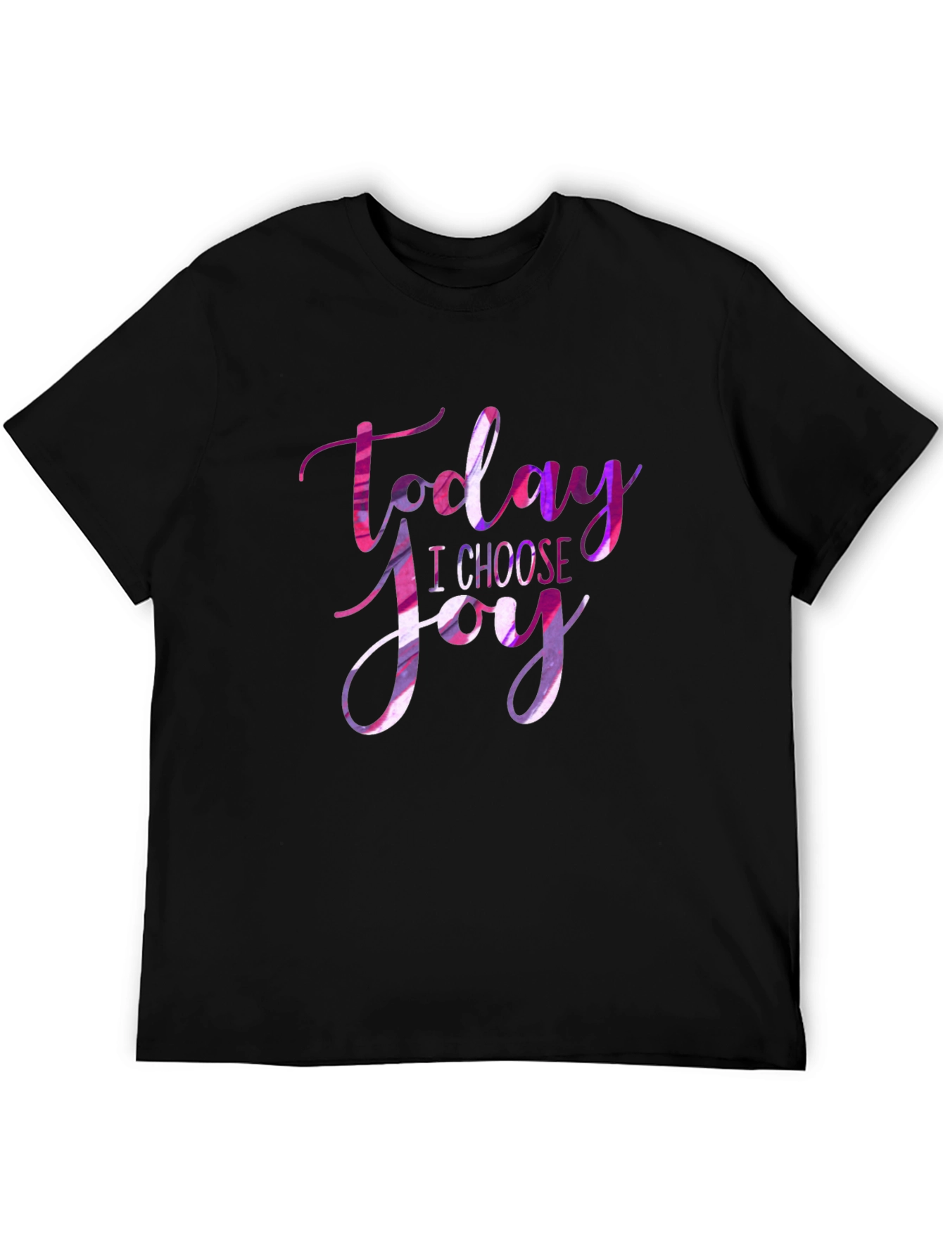 Black Today I Choose Joy Graphic T-Shirt view 5