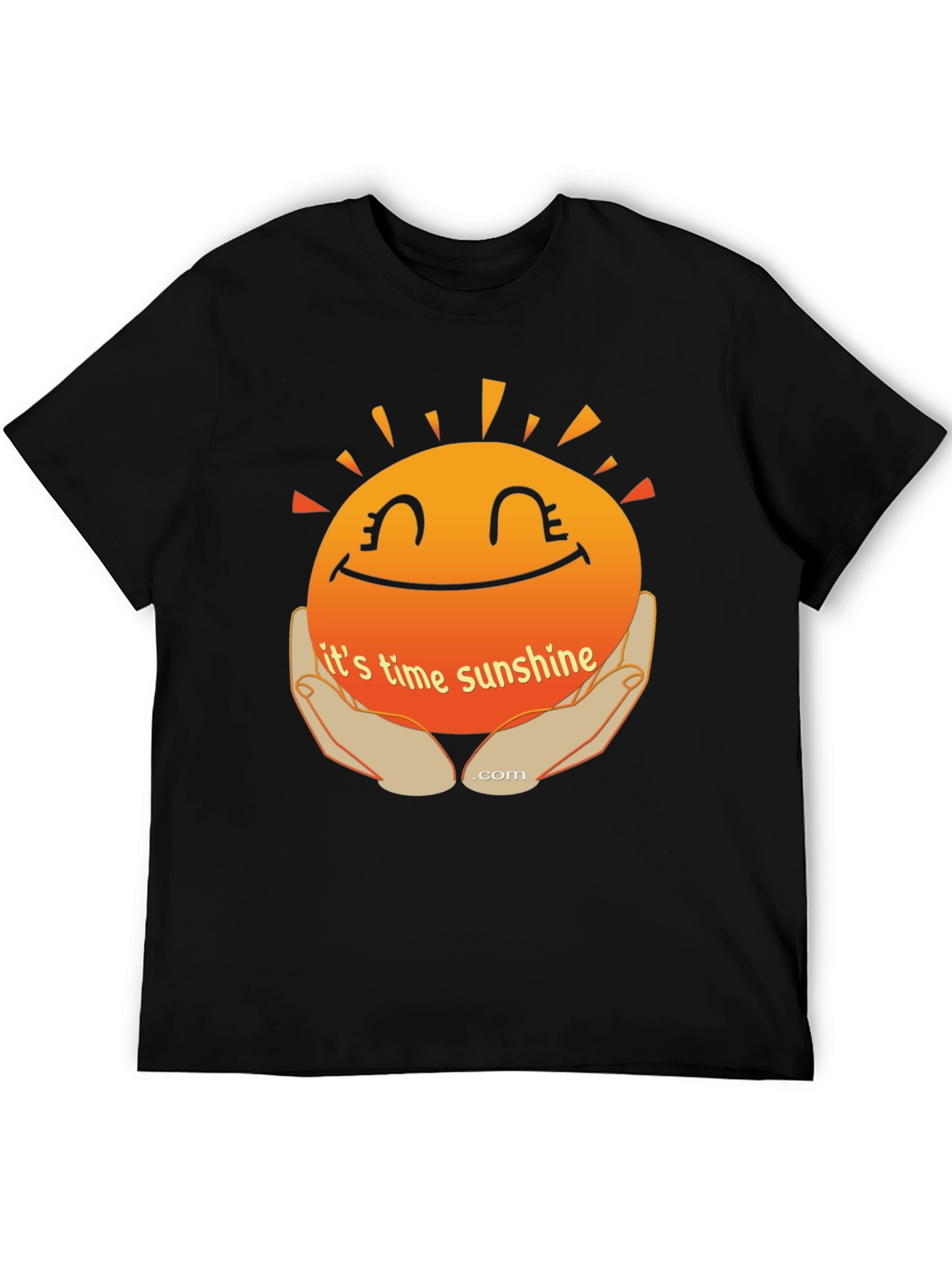 Black Time for Sunshine Graphic T-Shirt view 5