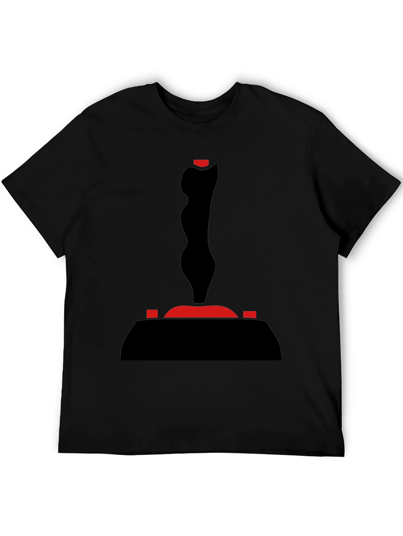 Black Retro Joystick Graphic Tee - Black T-Shirt view 5