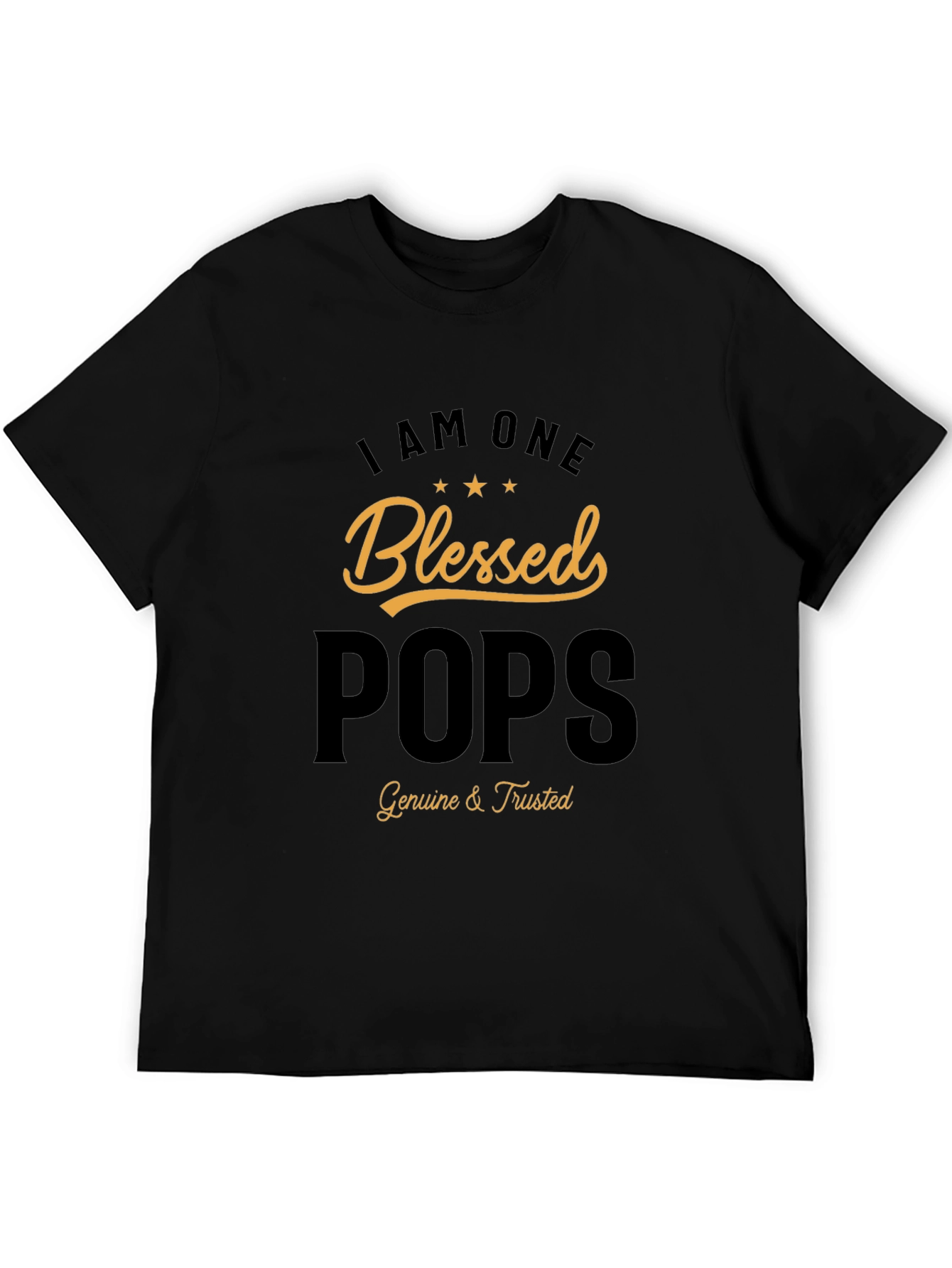 Blessed Pops T-Shirt - Genuine & Trusted Dad Tee - 5
