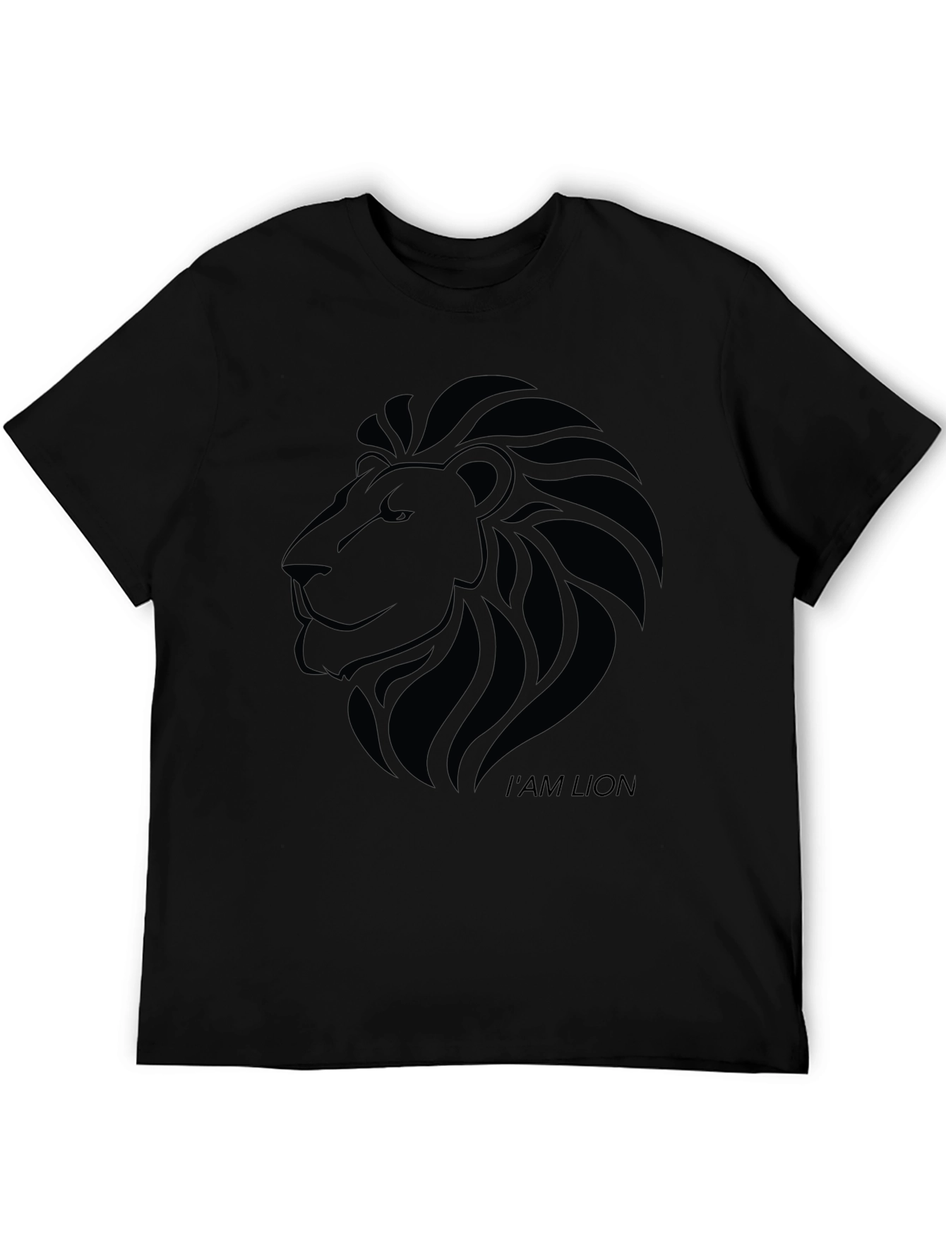 Black Lion Graphic Tee - Black view 5