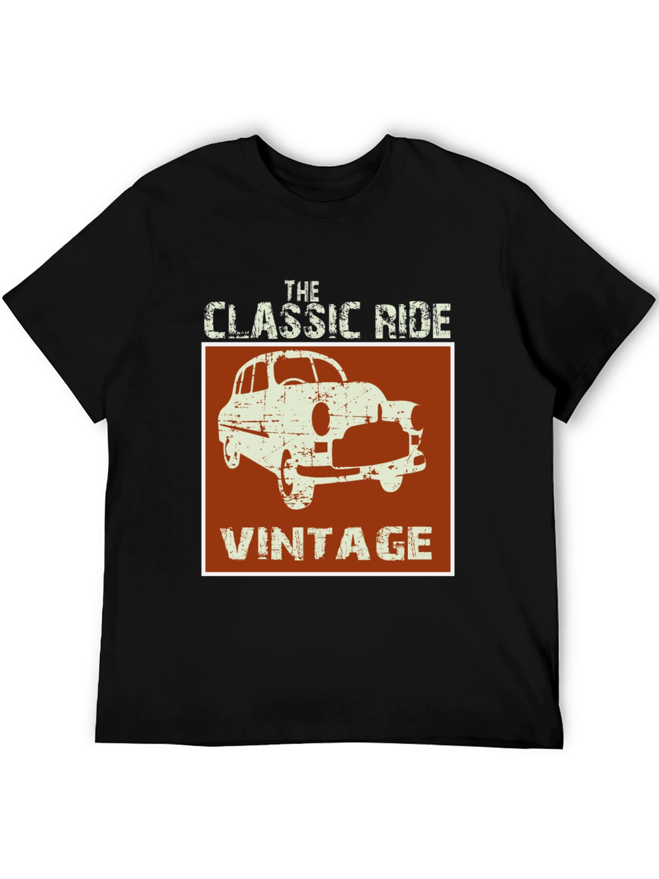 Black Vintage Classic Ride Graphic Tee view 5