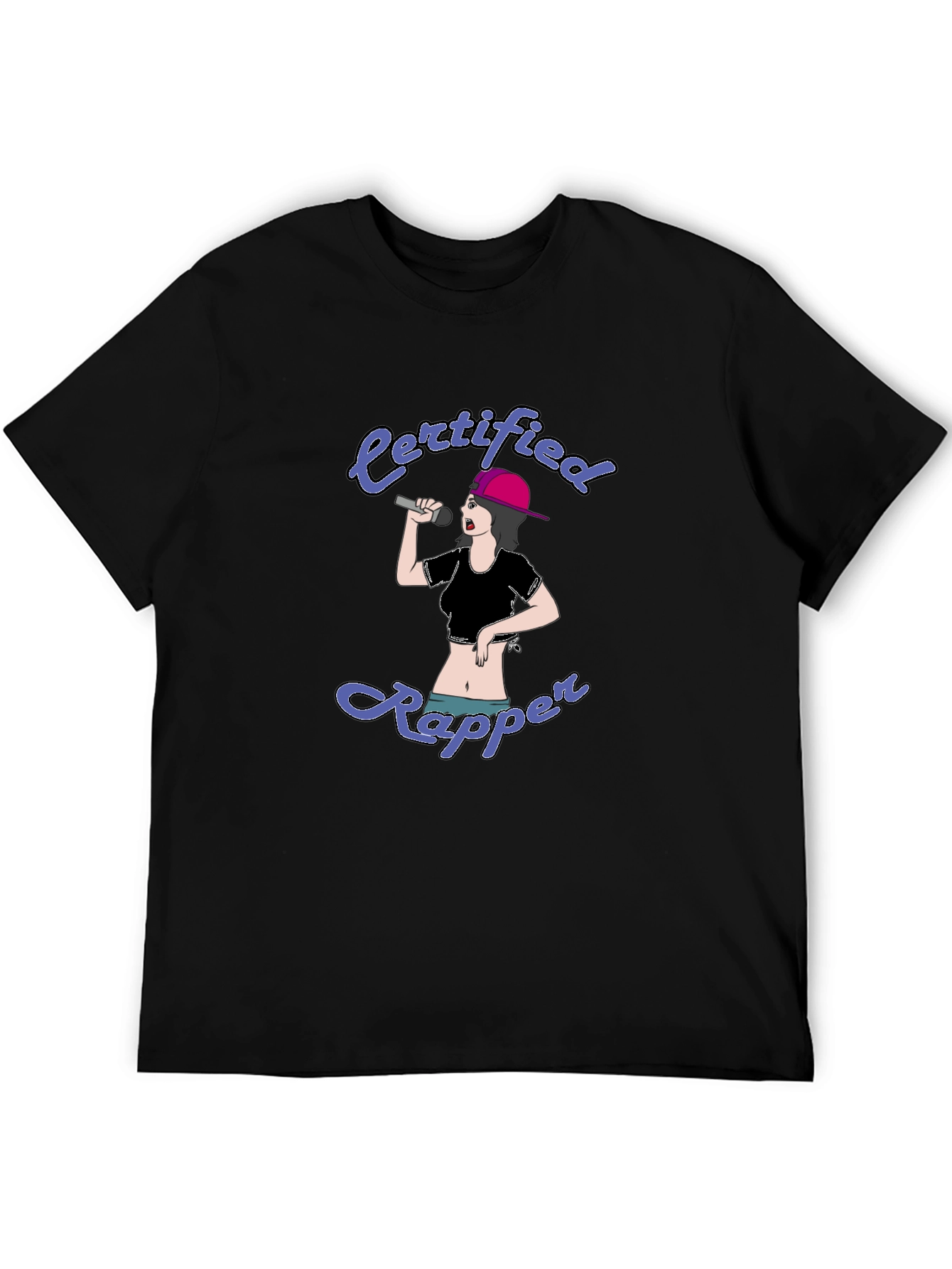 Black Certified Rapper Graphic Tee view 5