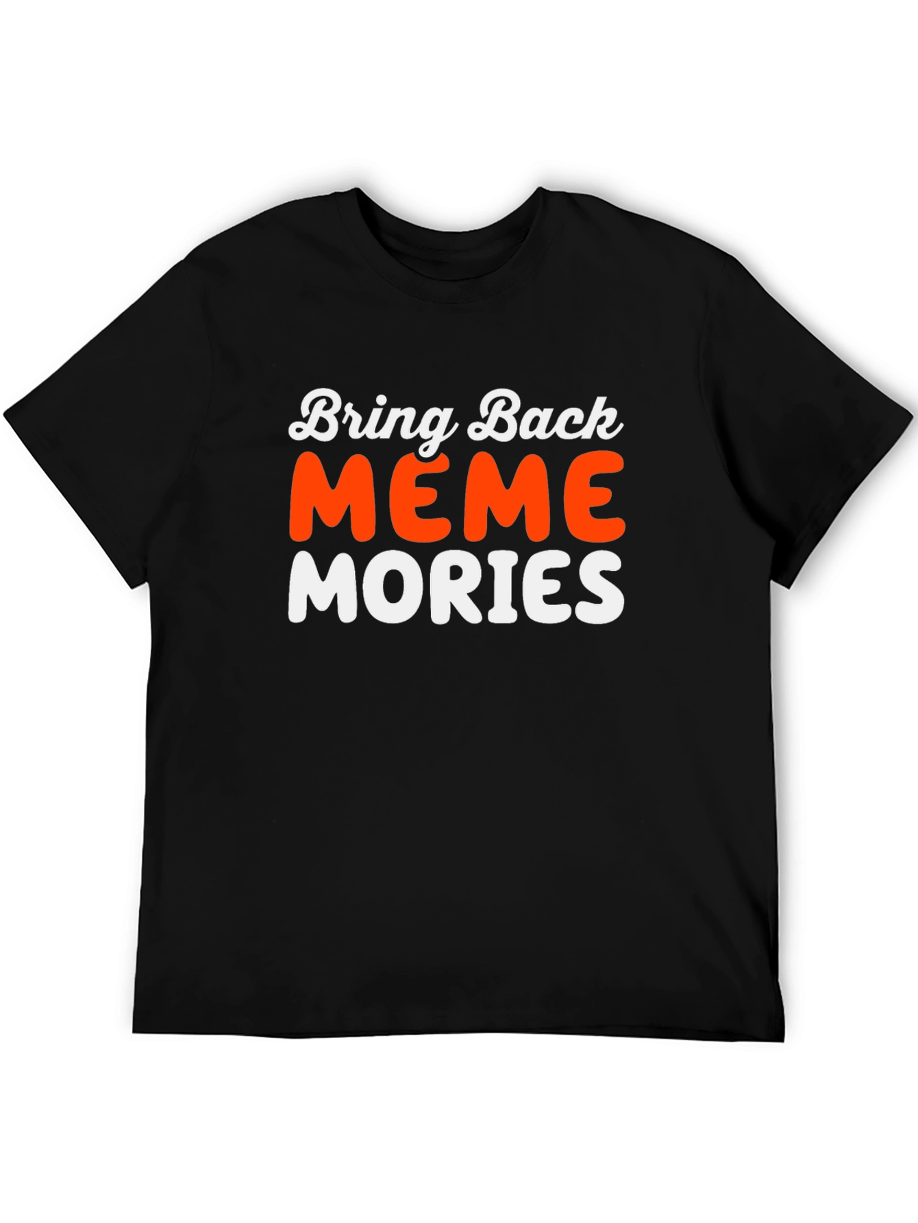 Black Meme Memories Graphic T-Shirt view 5