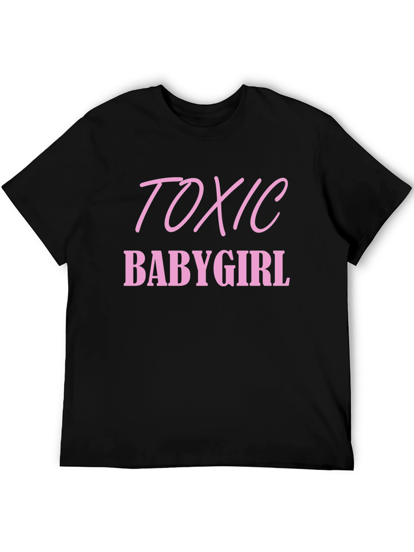 Black Toxic Babygirl T-Shirt - Edgy Graphic Tee view 5
