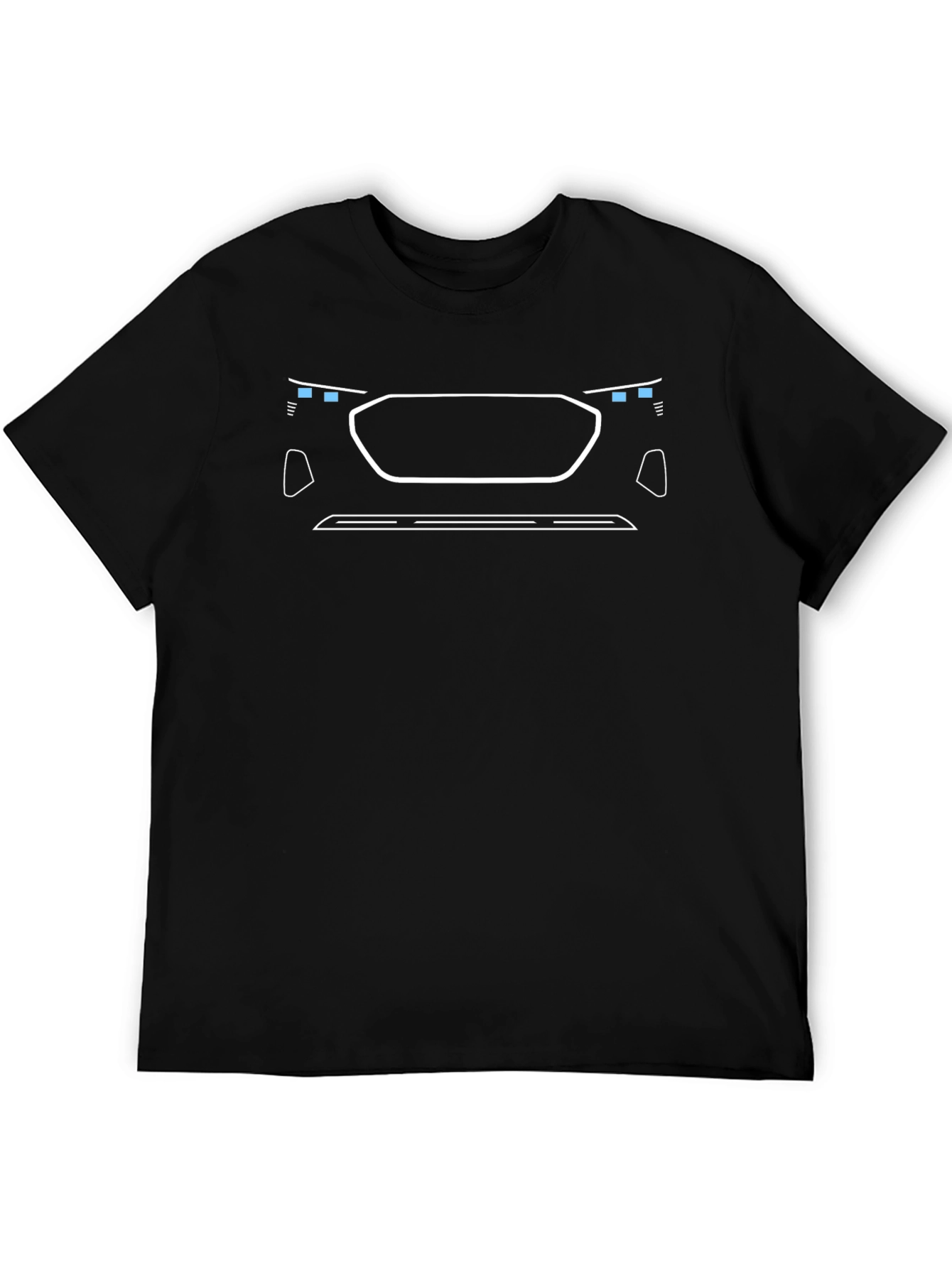 Black Car Headlight Graphic Tee - Modern Auto Design Shirt view 5