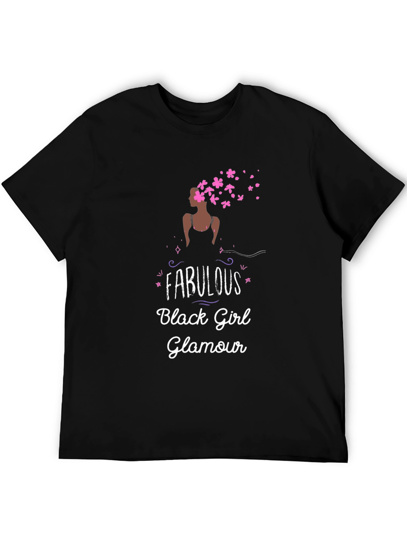 Black Fabulous Black Girl Glamour T-Shirt view 5