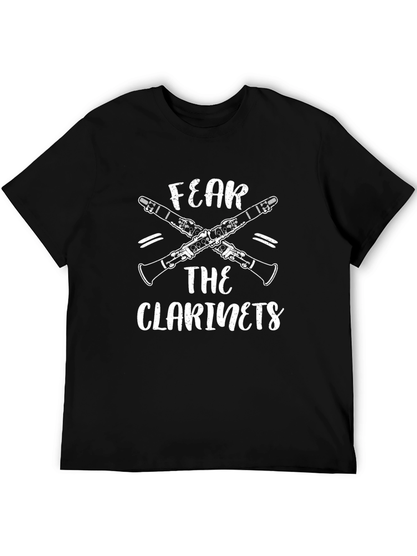 Black Fear The Clarinets Funny Music T-Shirt view 5