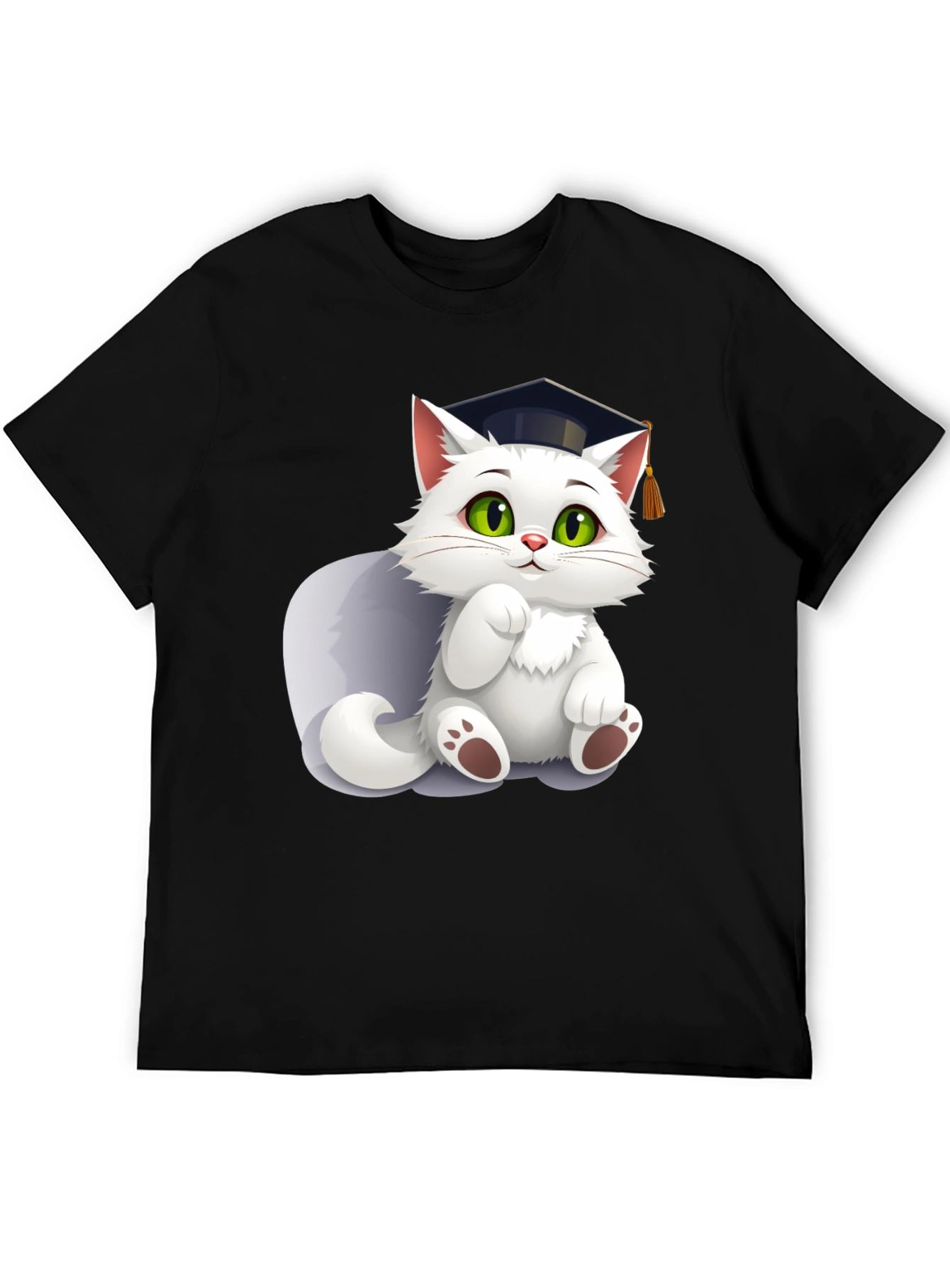 Black Cat Graduate T-Shirt view 5