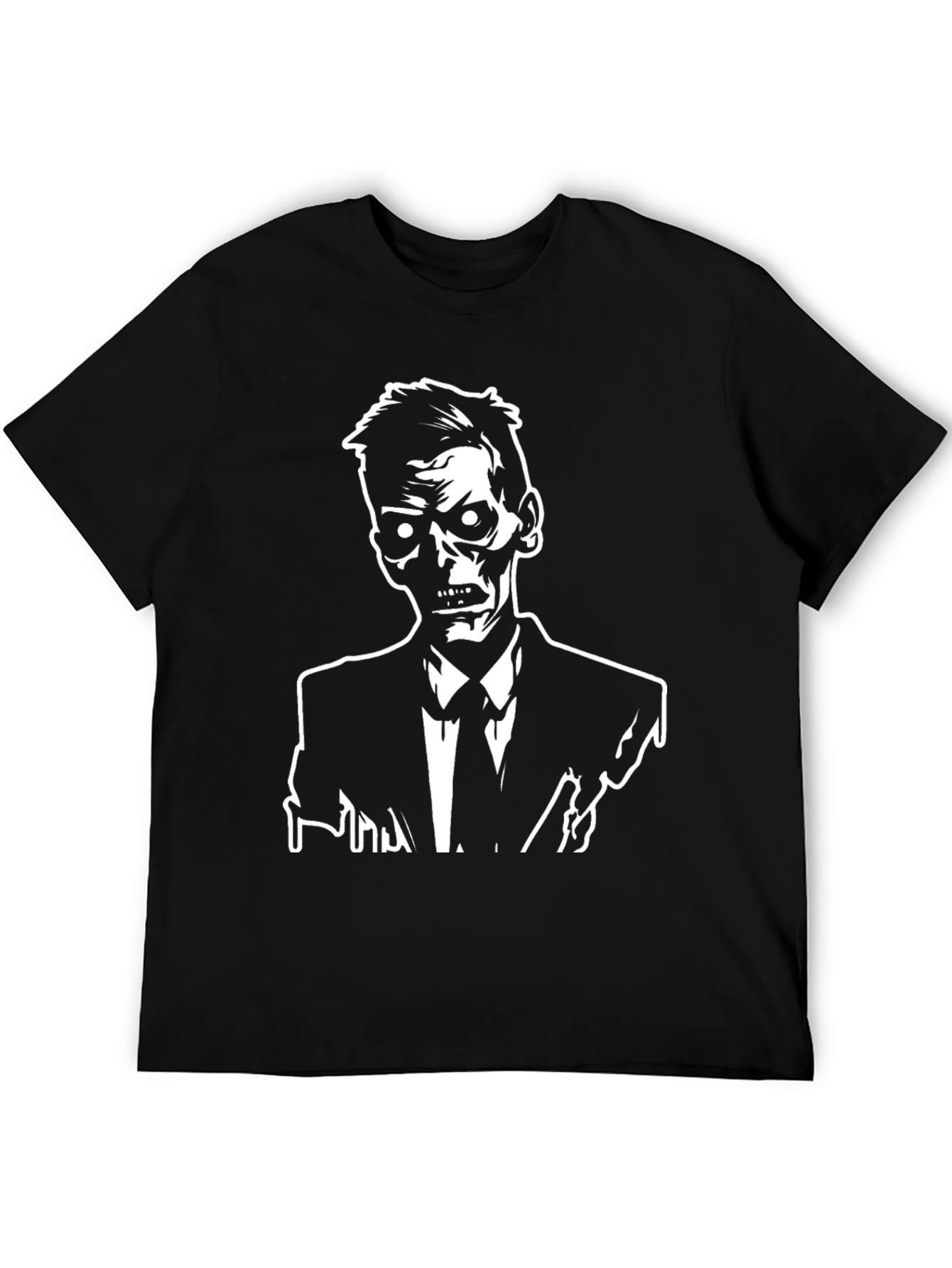 Black Zombie Suit T-Shirt - Undead Style view 5