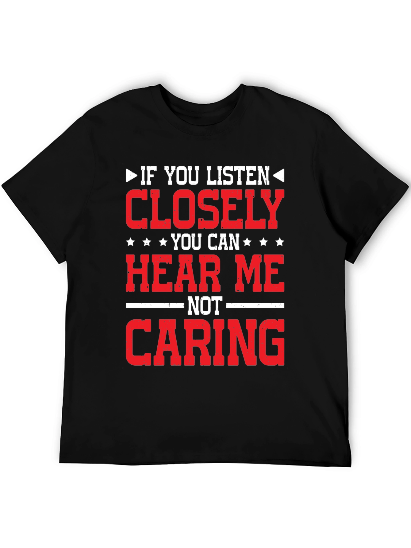 Black If You Listen Closely T-Shirt view 5