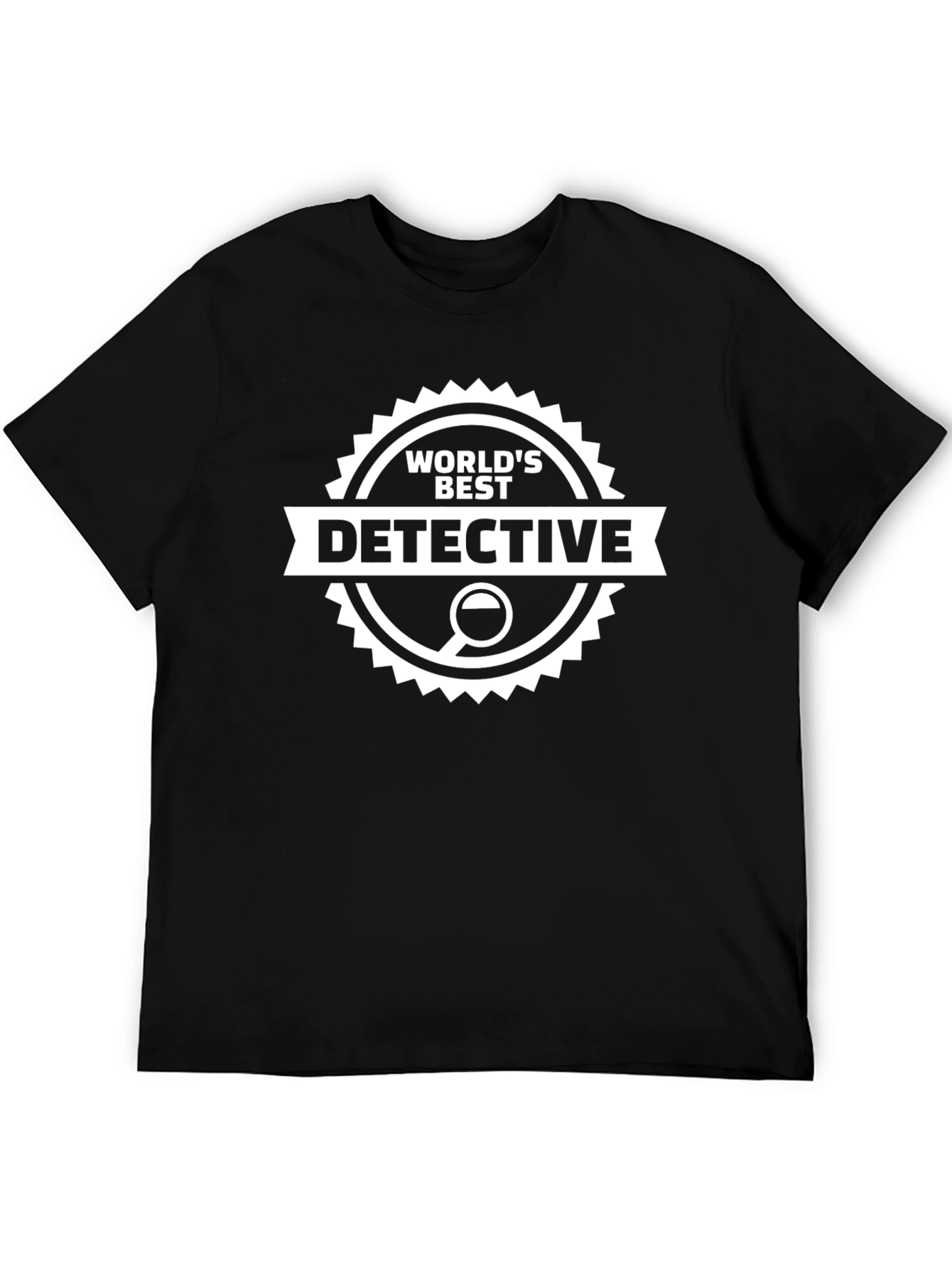 Black World's Best Detective T-Shirt view 5