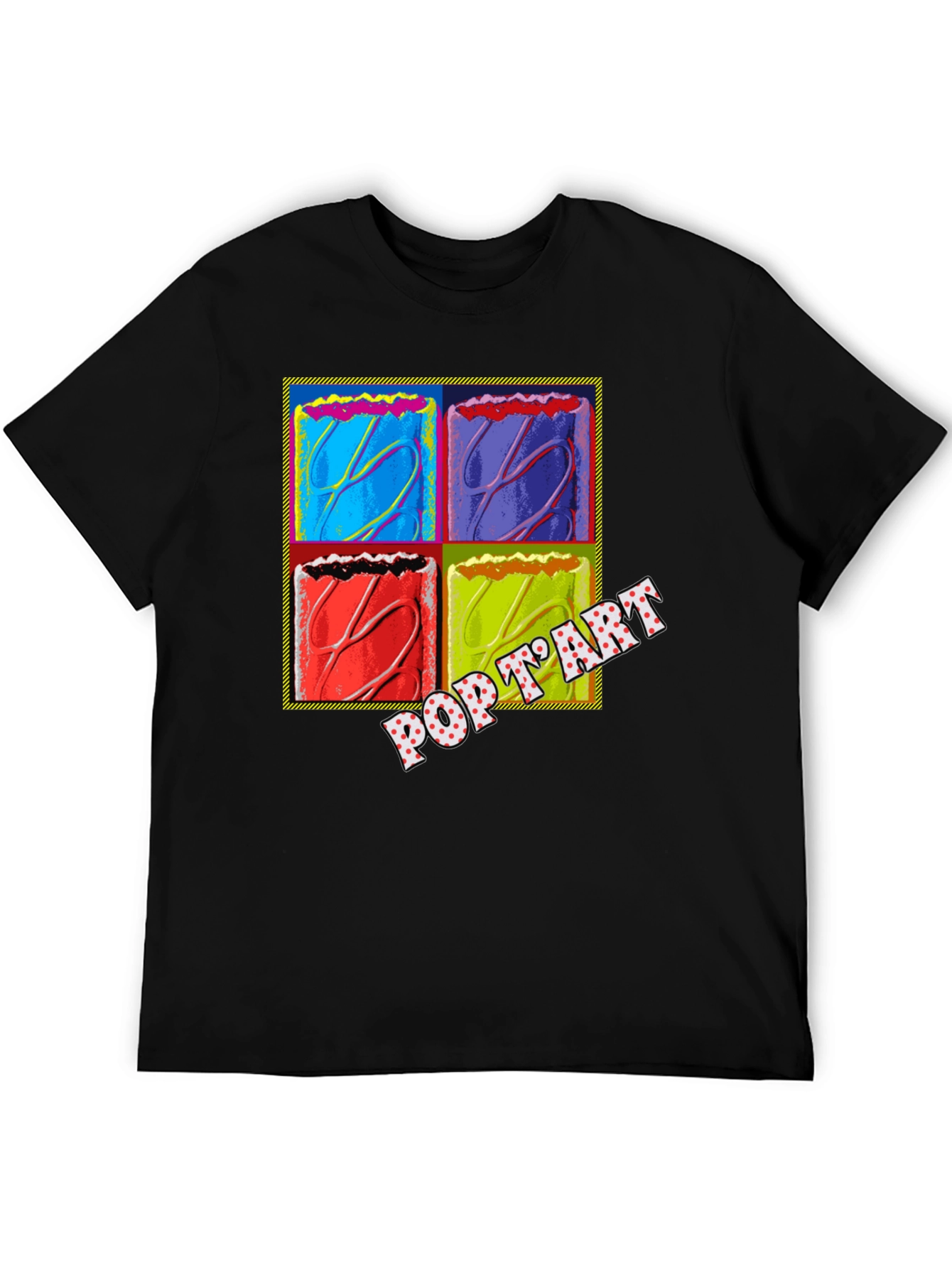 Black Pop Art Pop-Tart T-Shirt view 5
