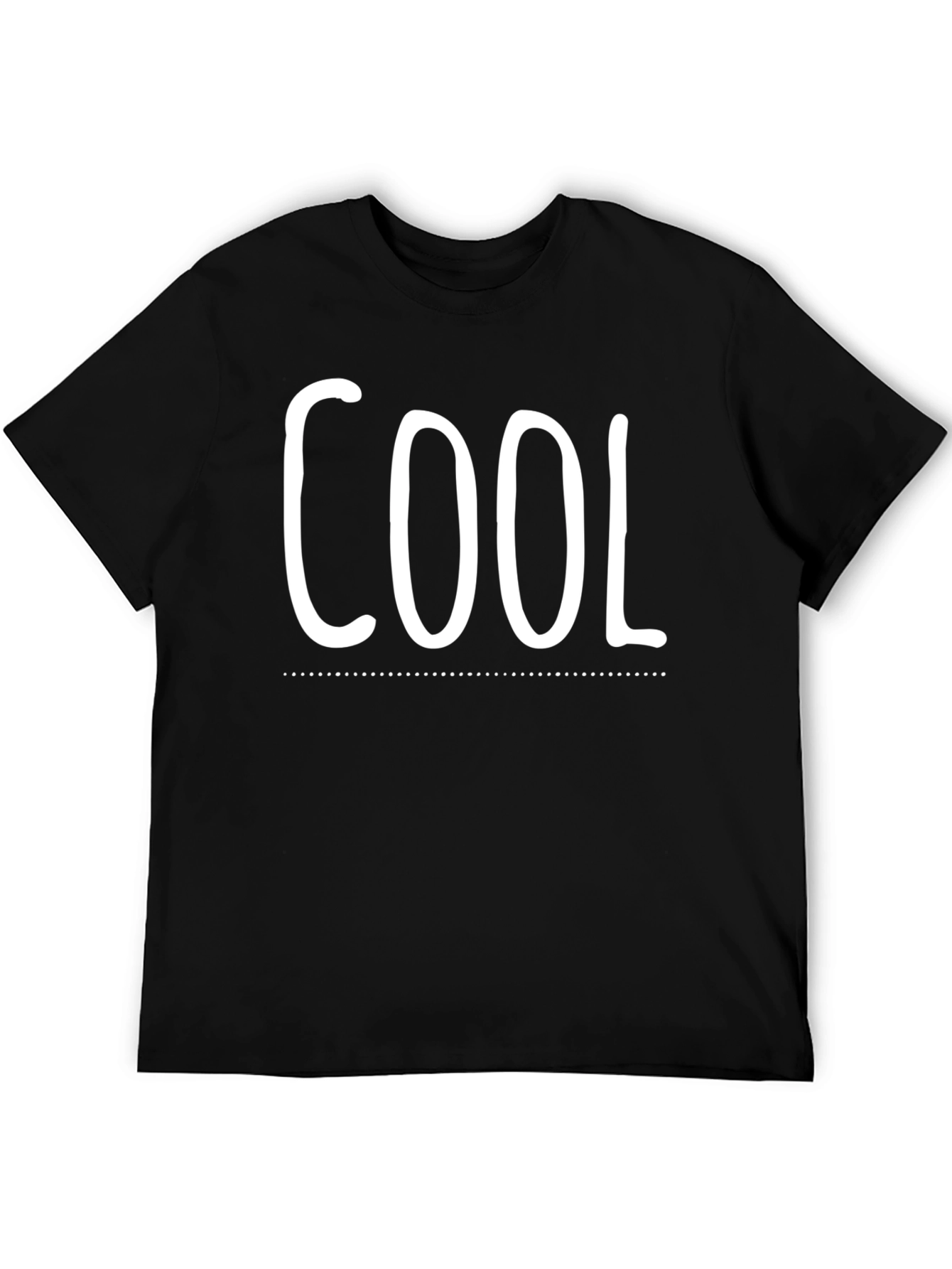 Black Cool Graphic Tee - Mens Black Short Sleeve Shirt view 5