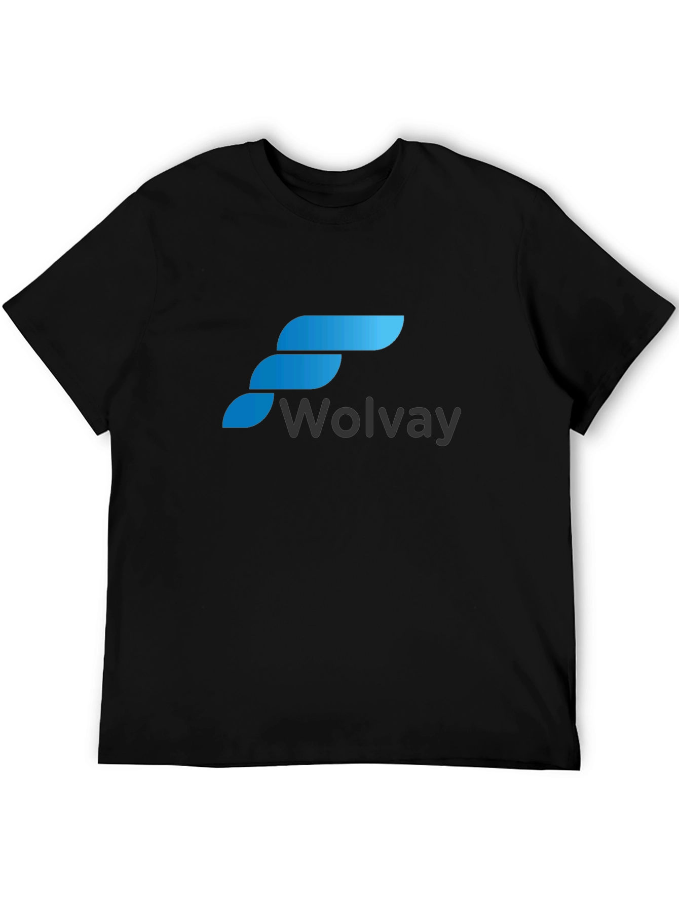Black Wolvay T-Shirt: Stylish Logo Design, Comfortable Fit view 5