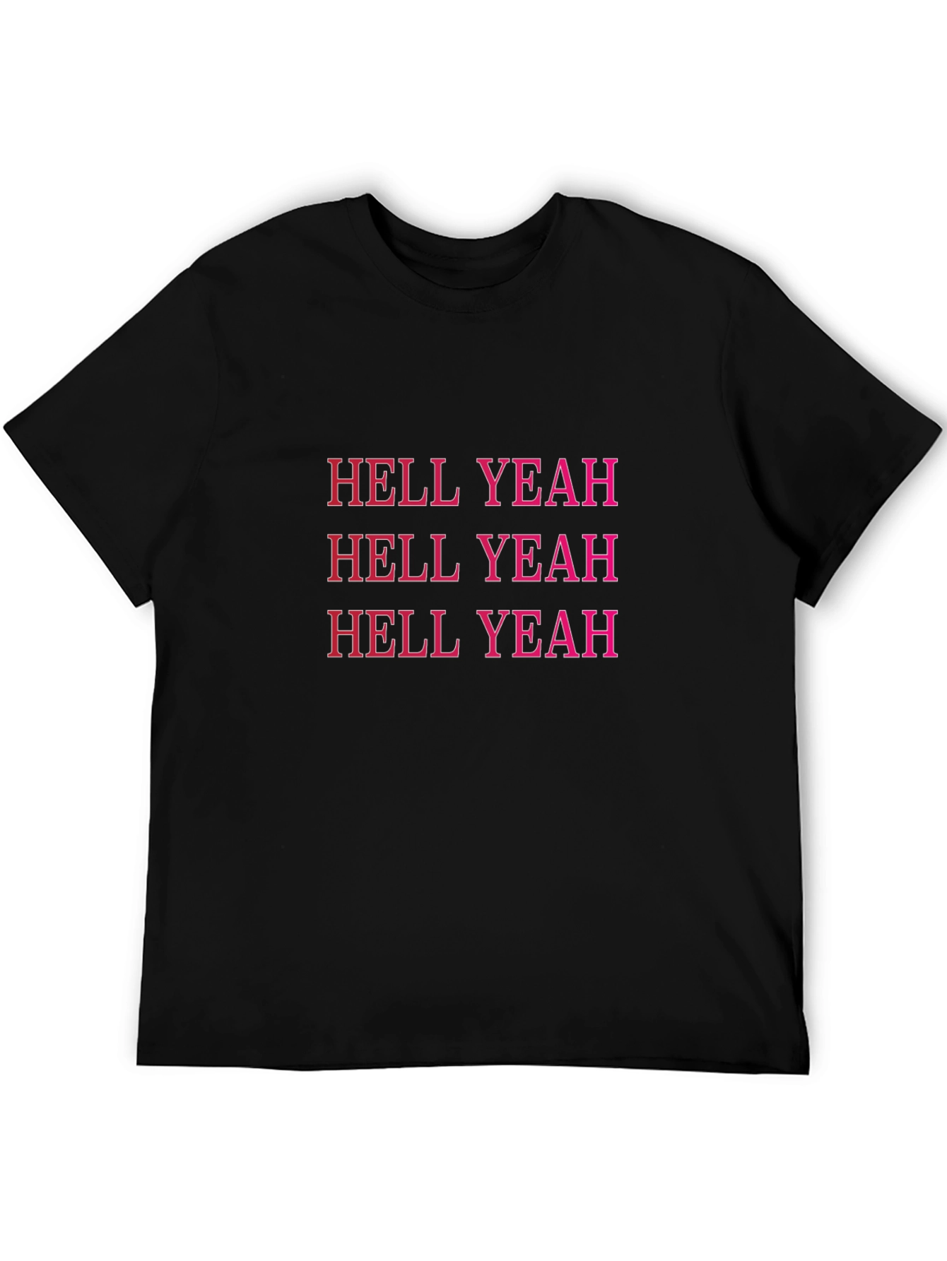 Black Hell Yeah Graphic Tee - Bold Statement T-Shirt view 5