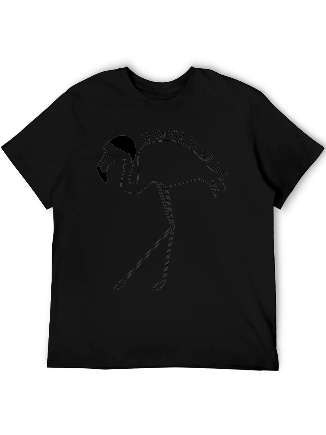 Black Flamingo All the Time Graphic Tee - Black view 5