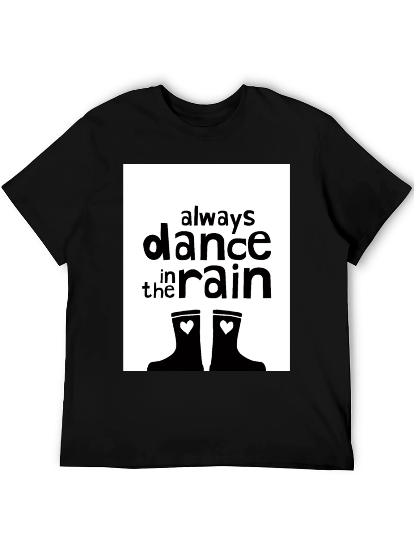 Black Dance in the Rain Graphic Tee view 5