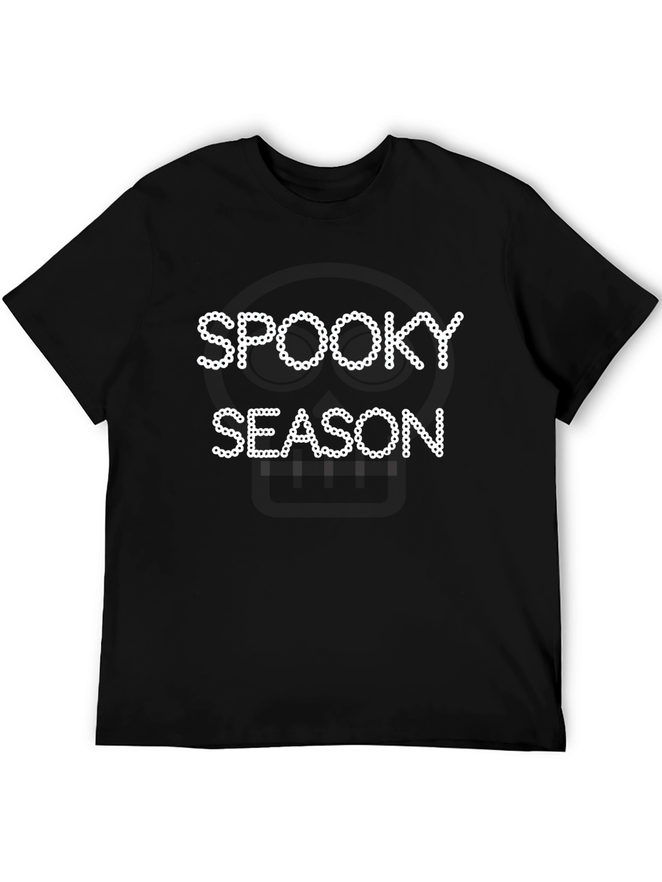 Black Spooky Season Black T-Shirt view 5