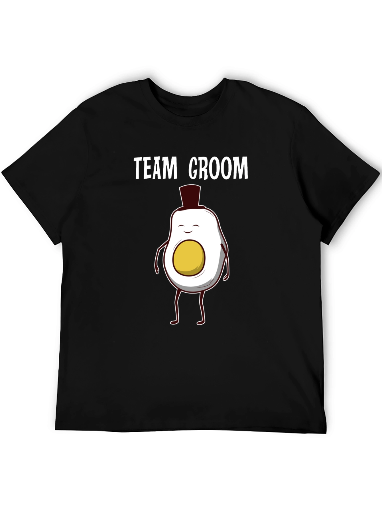 Black Team Groom Novelty Graphic T-Shirt view 5