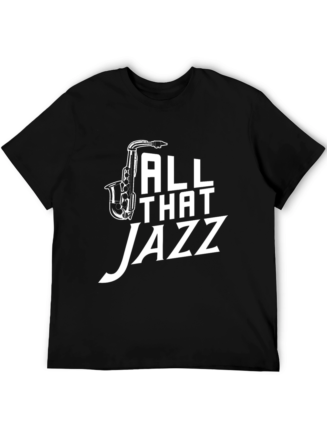 Black All That Jazz Saxophone Graphic Tee view 5