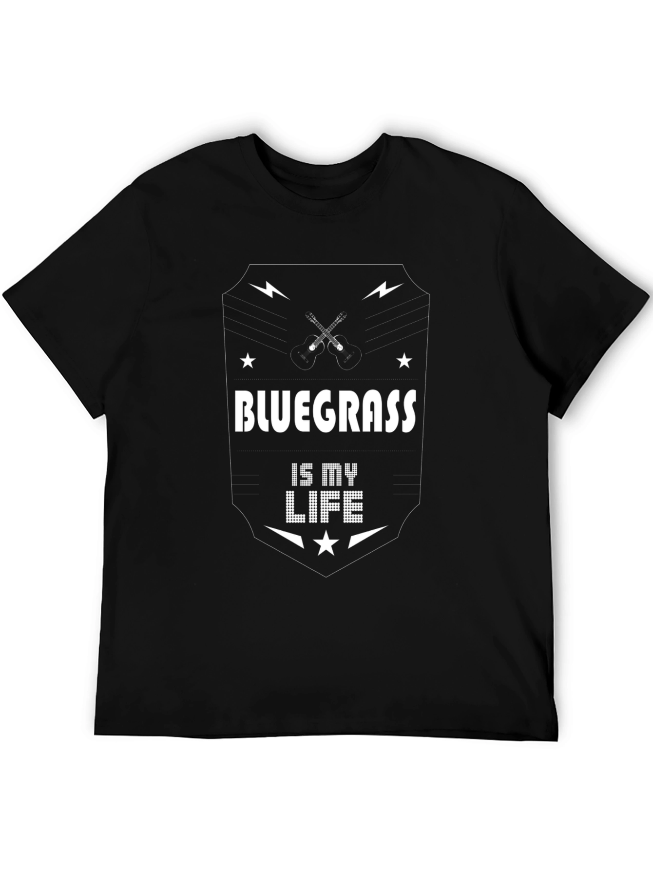 Black Bluegrass Is My Life - Graphic T-Shirt view 5
