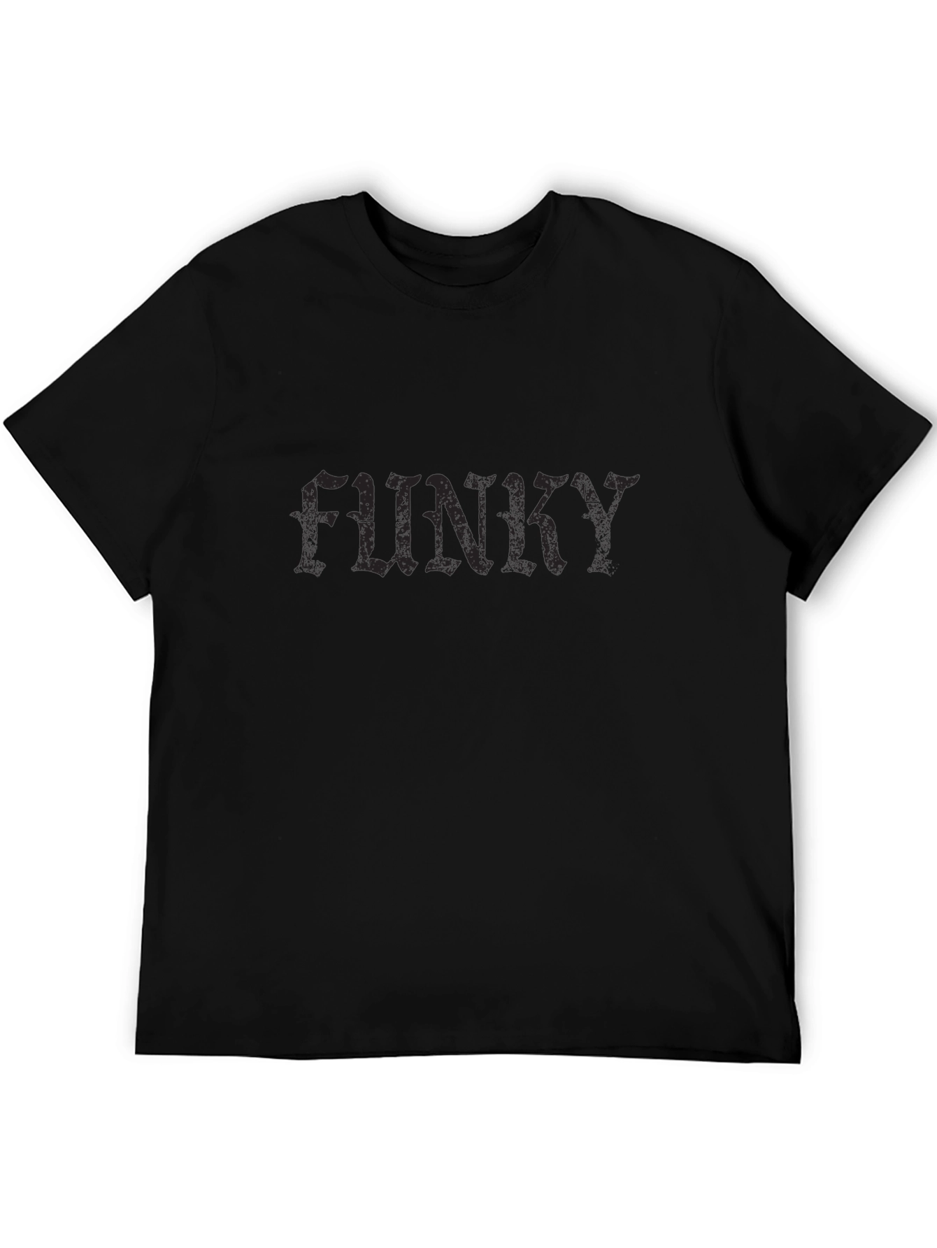 Black Funky Black Graphic Tee - Men's Style view 5