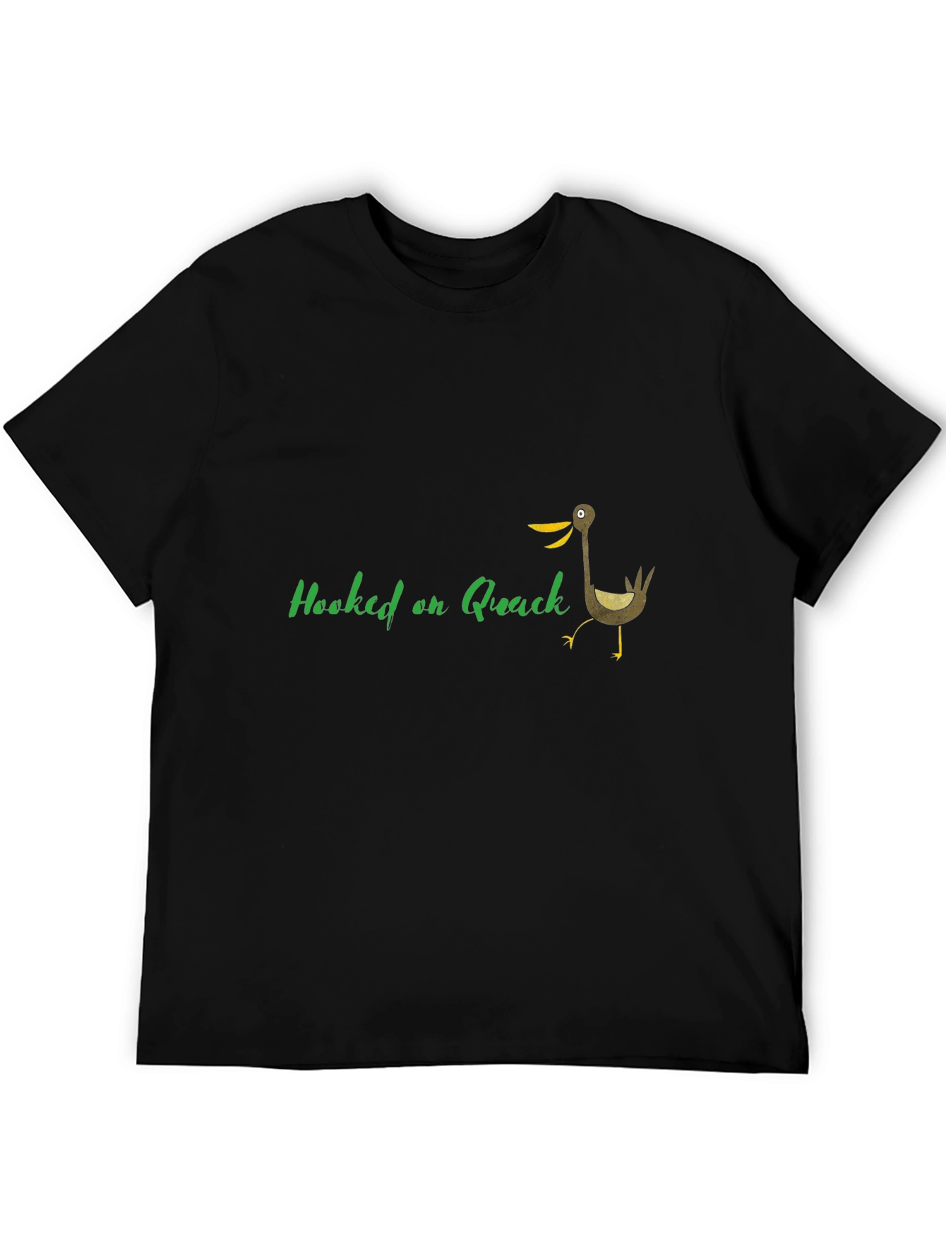 Black Hooked on Quack T-Shirt view 5