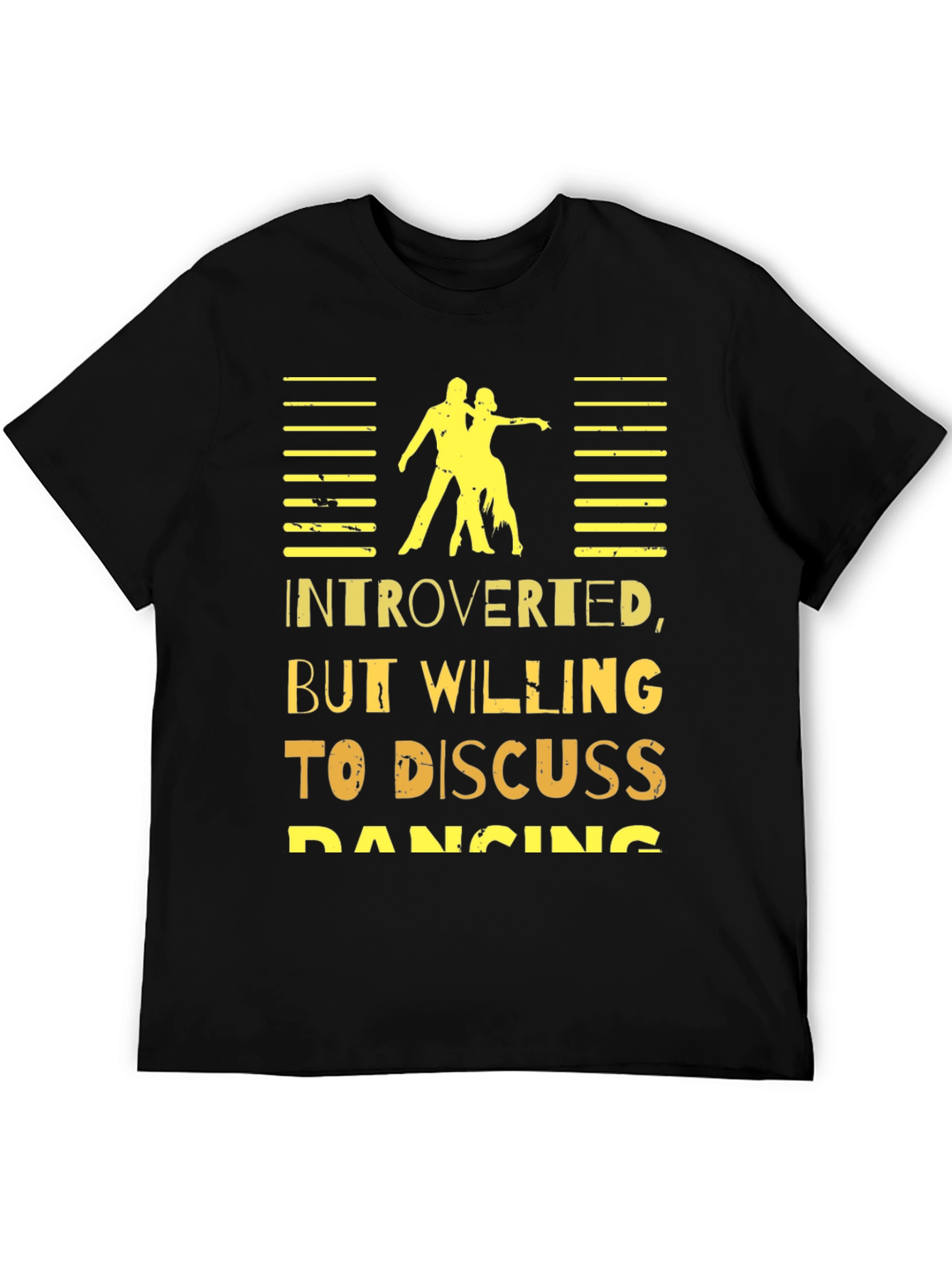 Black Introverted Dancing T-Shirt view 5