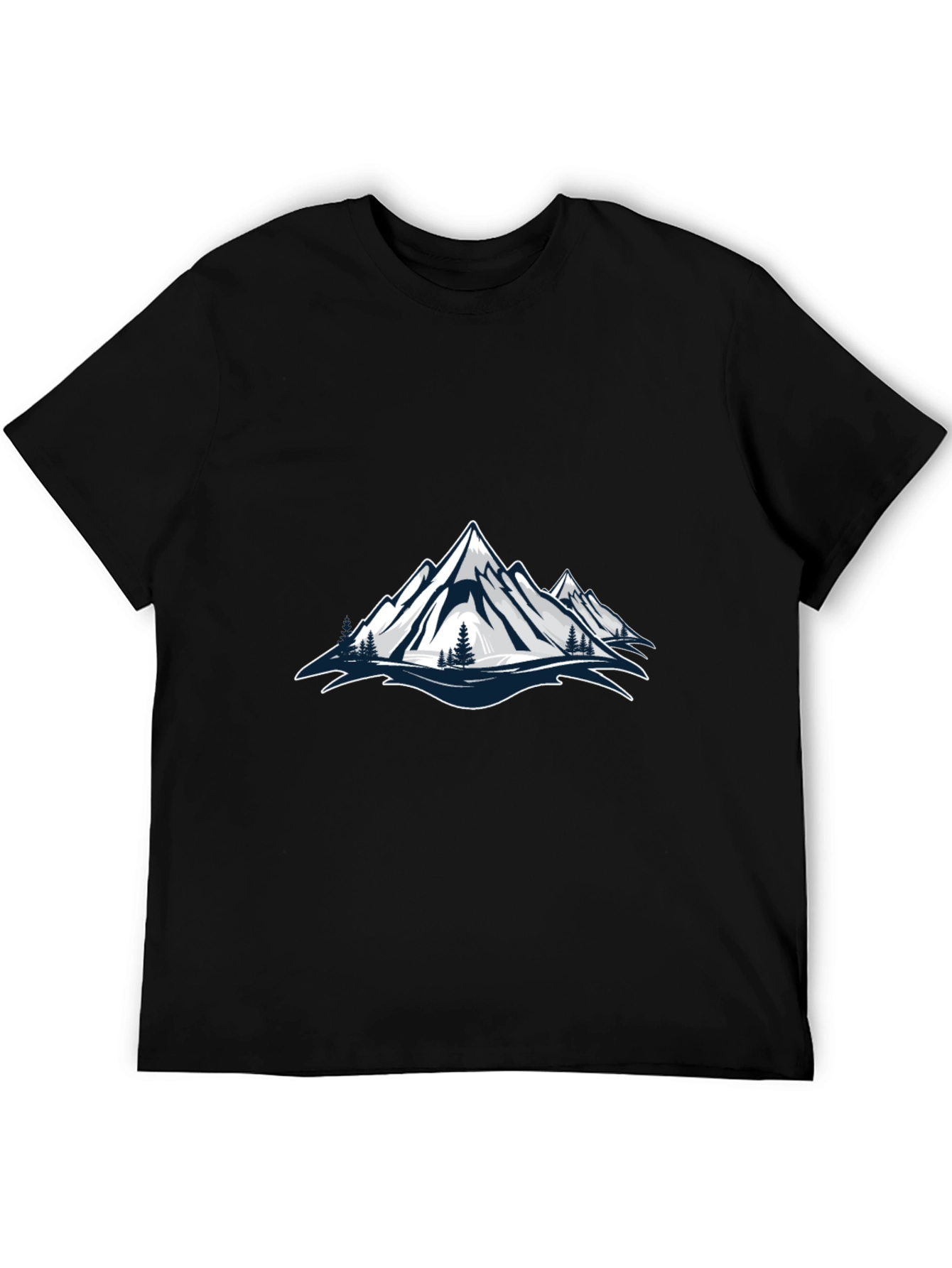 Black Mountain Graphic Black T-Shirt view 5
