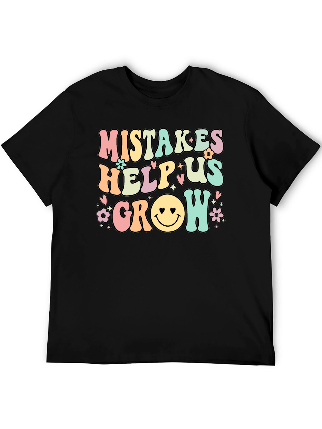 Black Mistakes Help Us Grow T-Shirt view 5