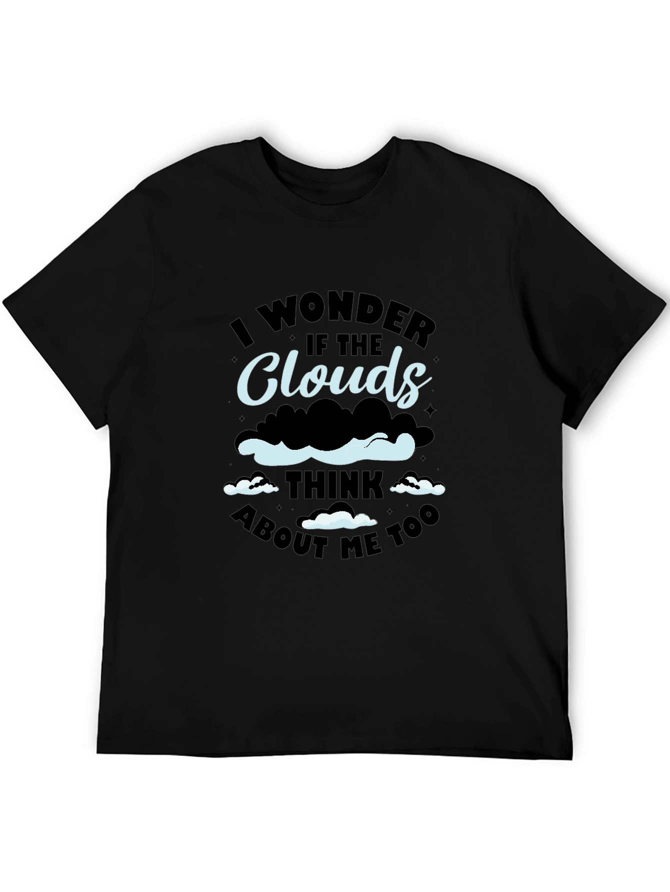 Black Cloud Thinking Graphic Tee - Unique Design view 5