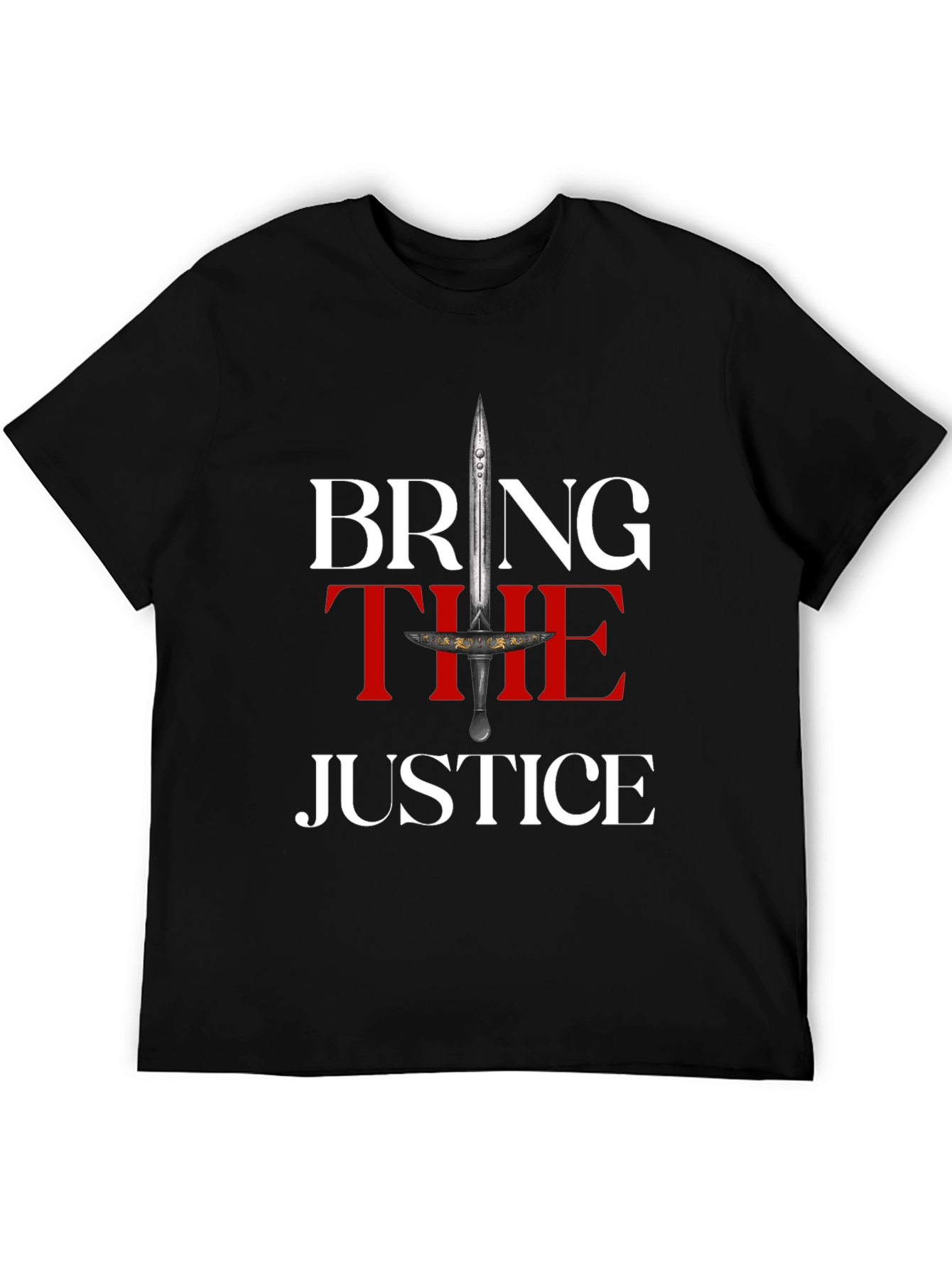 Black Bring The Justice Graphic T-Shirt view 5