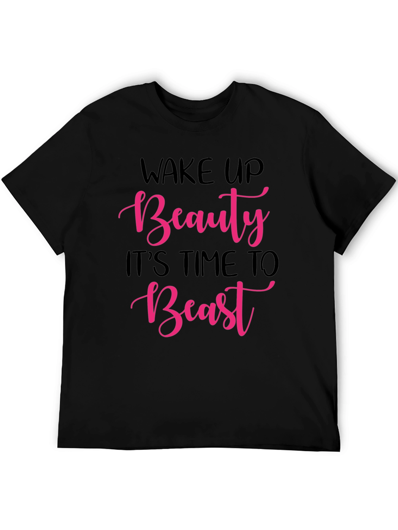 Black Wake Up Beauty Beast Graphic Tee view 5