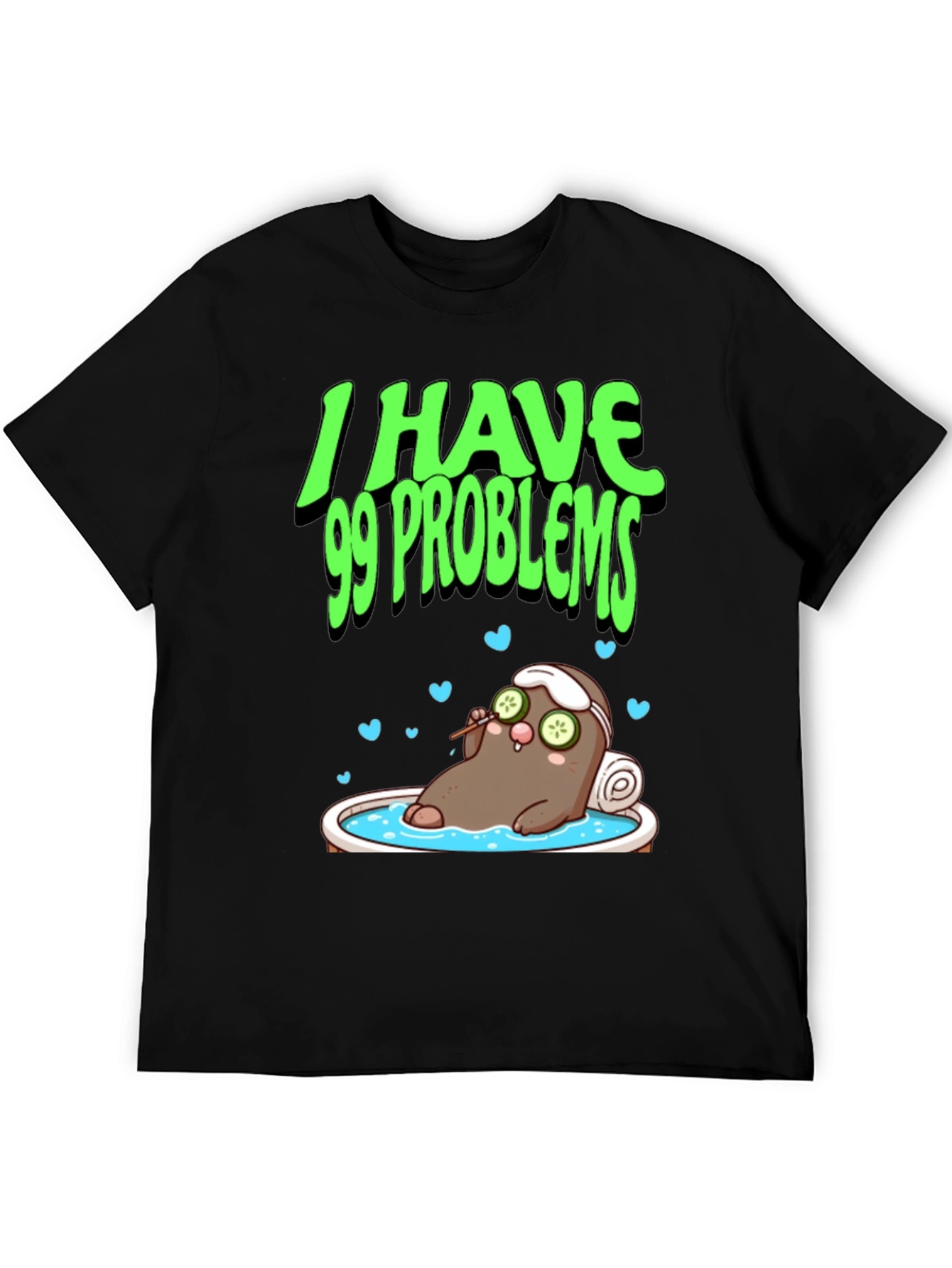 Black 99 Problems Potato Spa T-Shirt - Relaxed Fit view 5