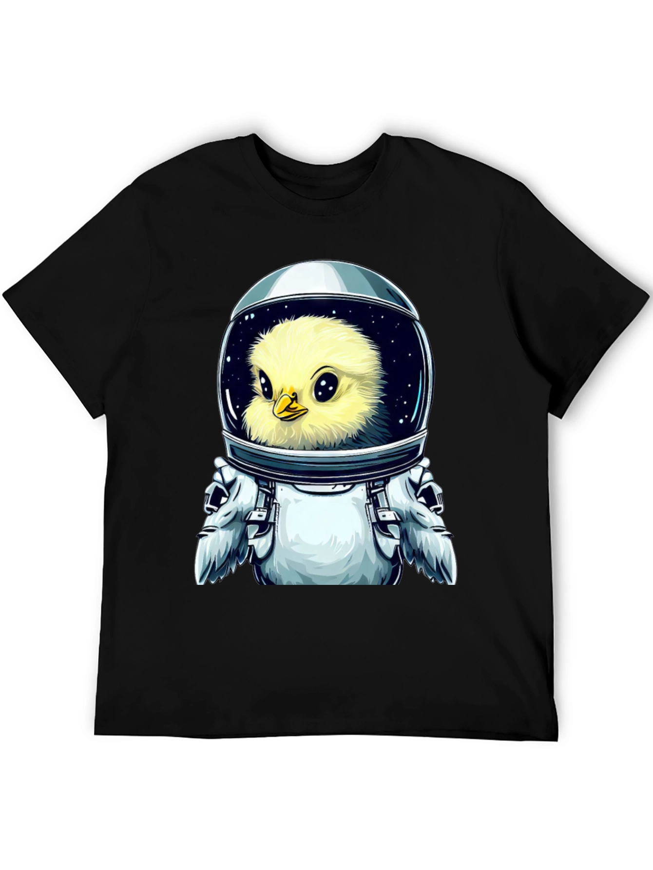 Black Astronaut Chick T-Shirt - Space Adventure view 5