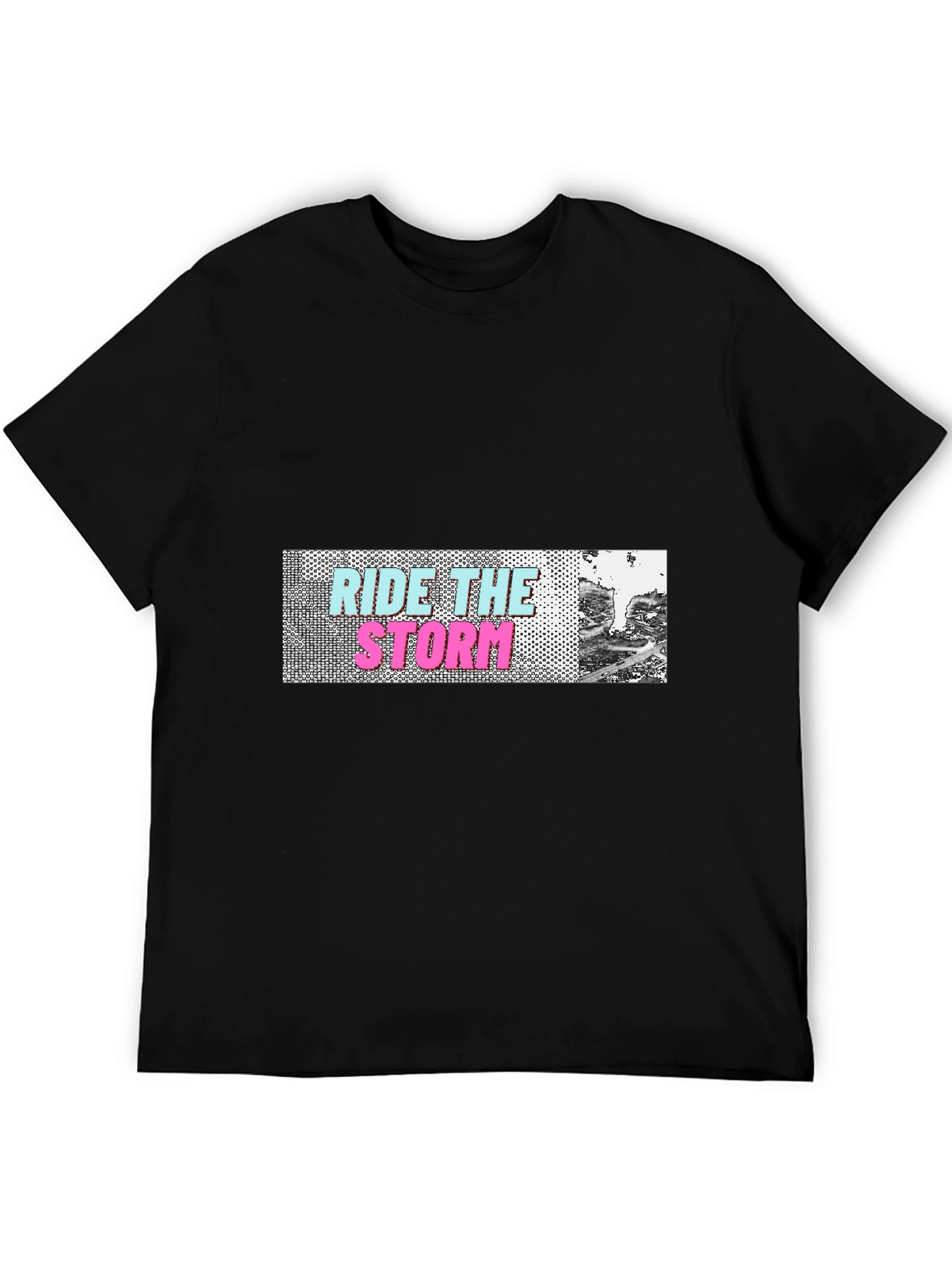 Black Ride the Storm Graphic T-Shirt view 5