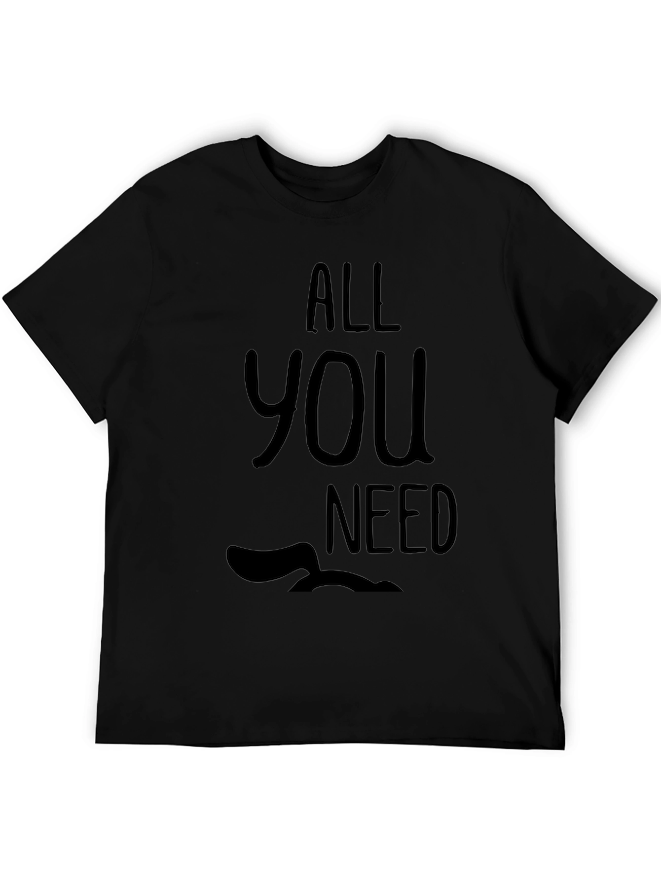 Black All You Need is Bass T-Shirt - Unisex view 5