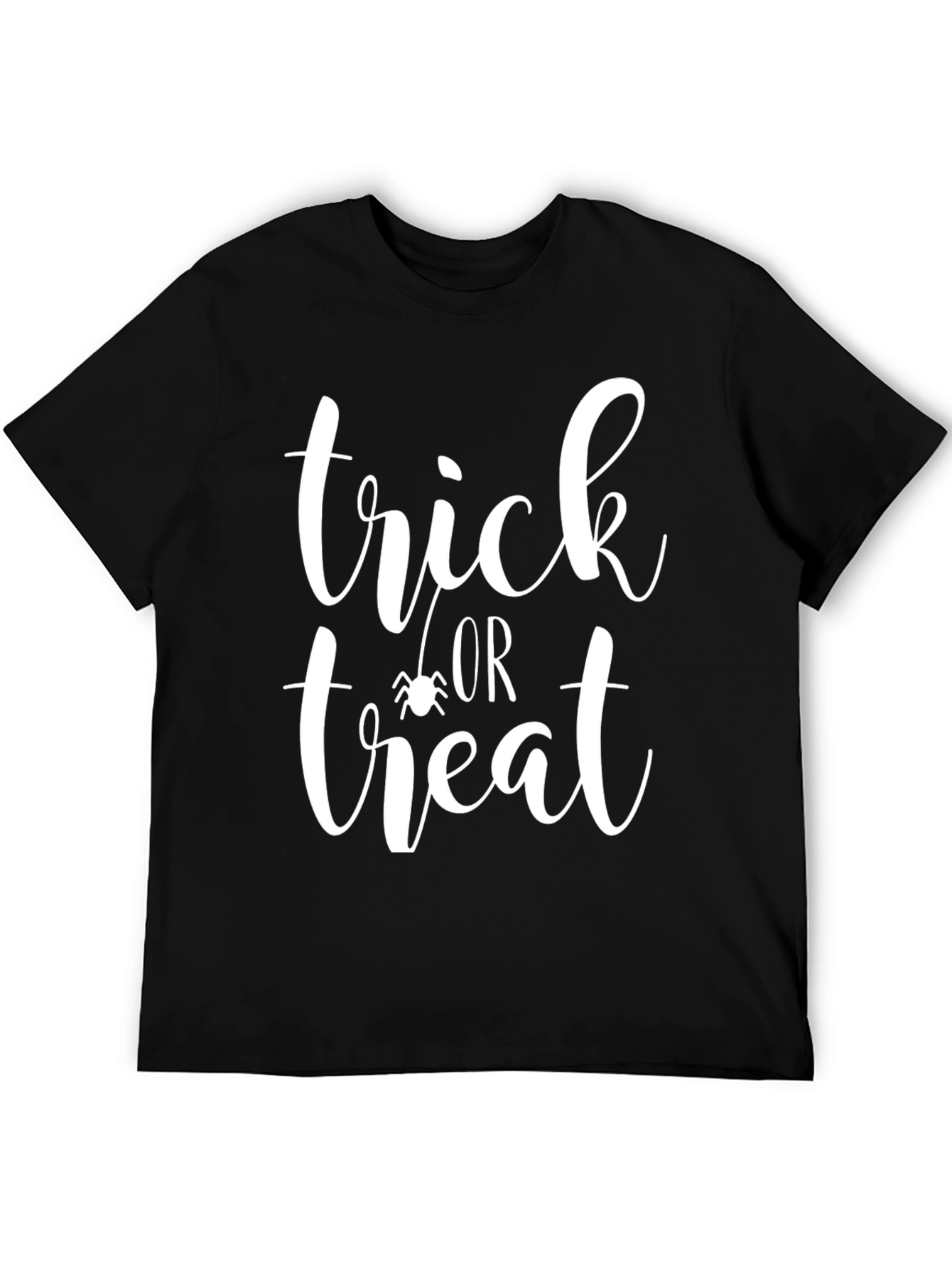 Black Trick or Treat Halloween Tee view 5