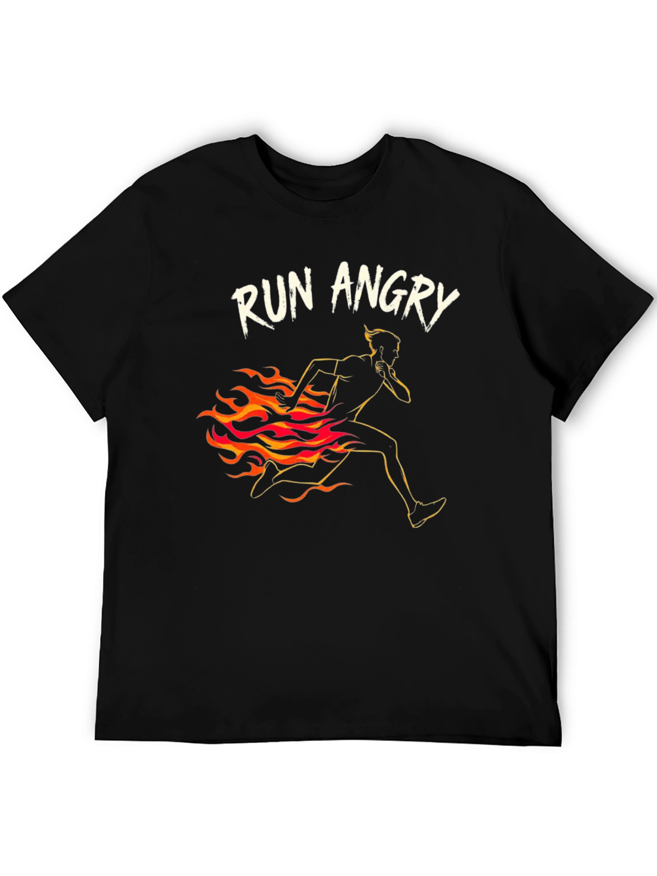 Black Run Angry Graphic Tee view 5