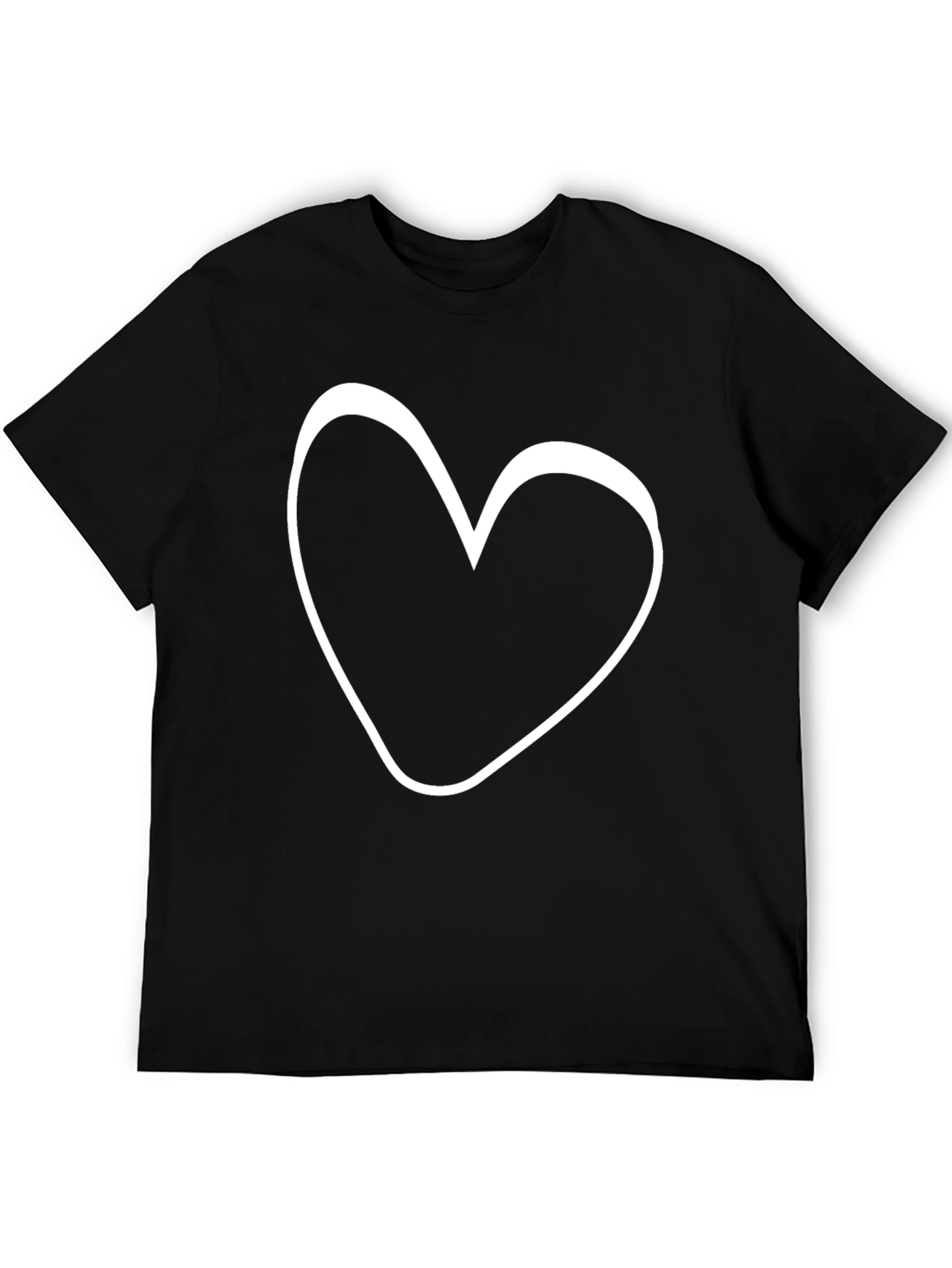Black Heart Graphic Black T-Shirt view 5