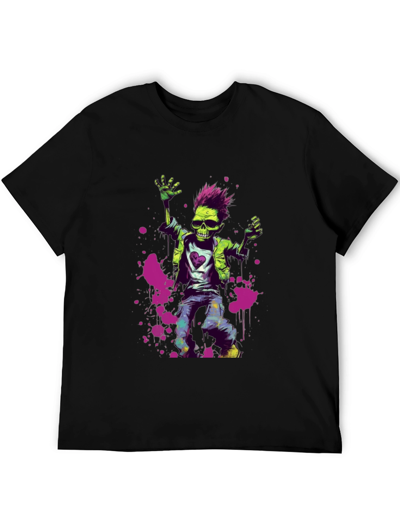Zombie Punk T-Shirt - Unique Graphic Tee - 5