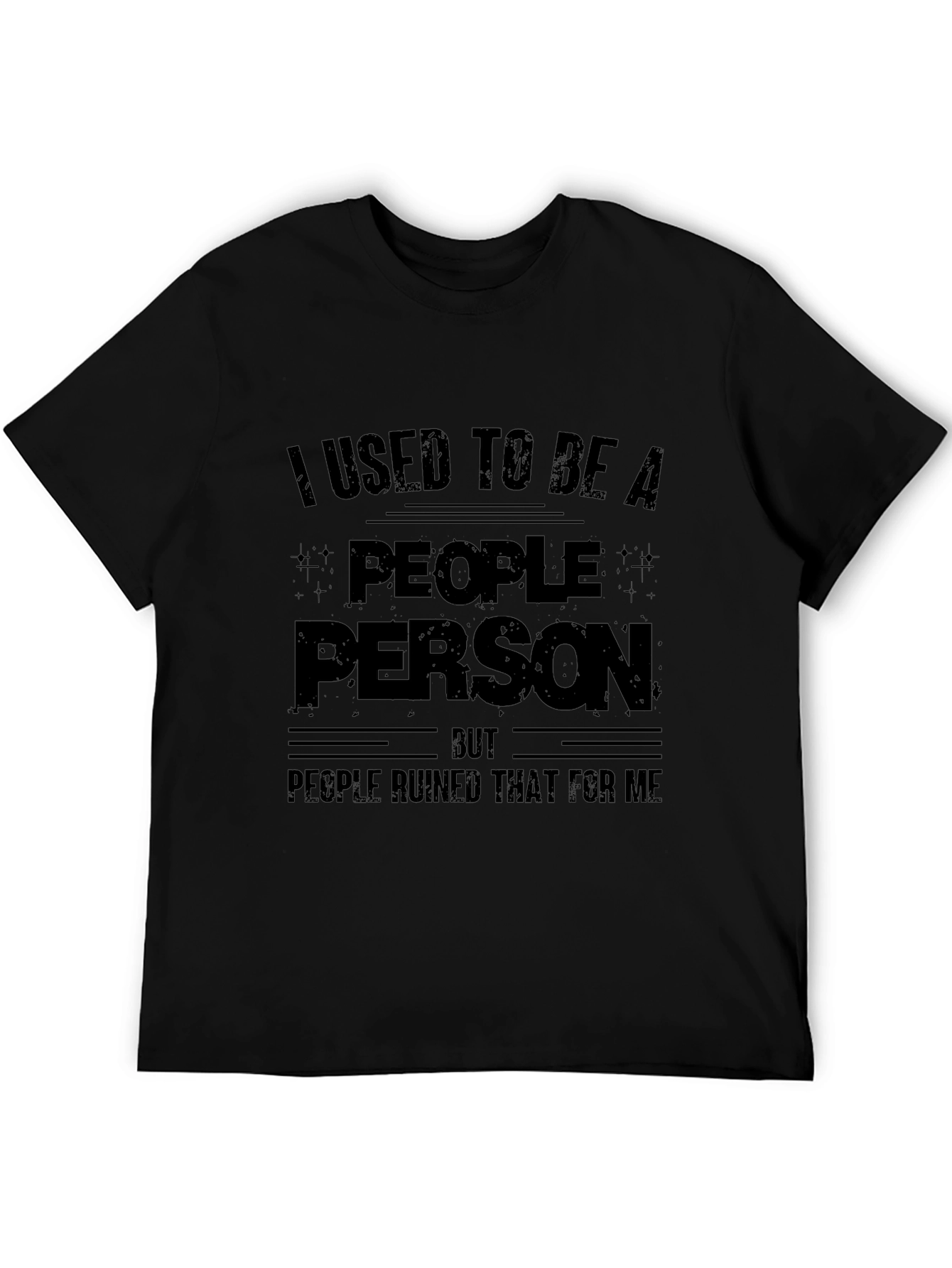 Black People Person T-Shirt - Funny Sarcastic Tee view 5