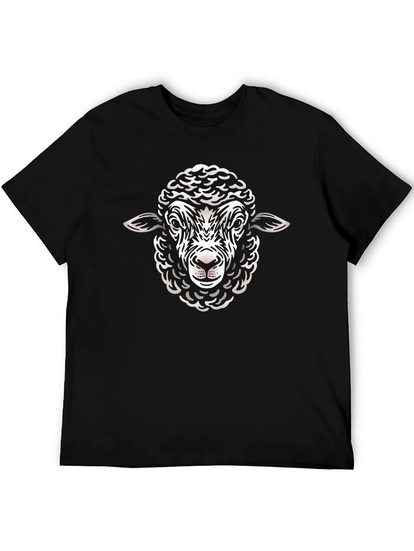 Black Black Sheep Graphic Tee - Stylish Crew Neck T-Shirt view 5
