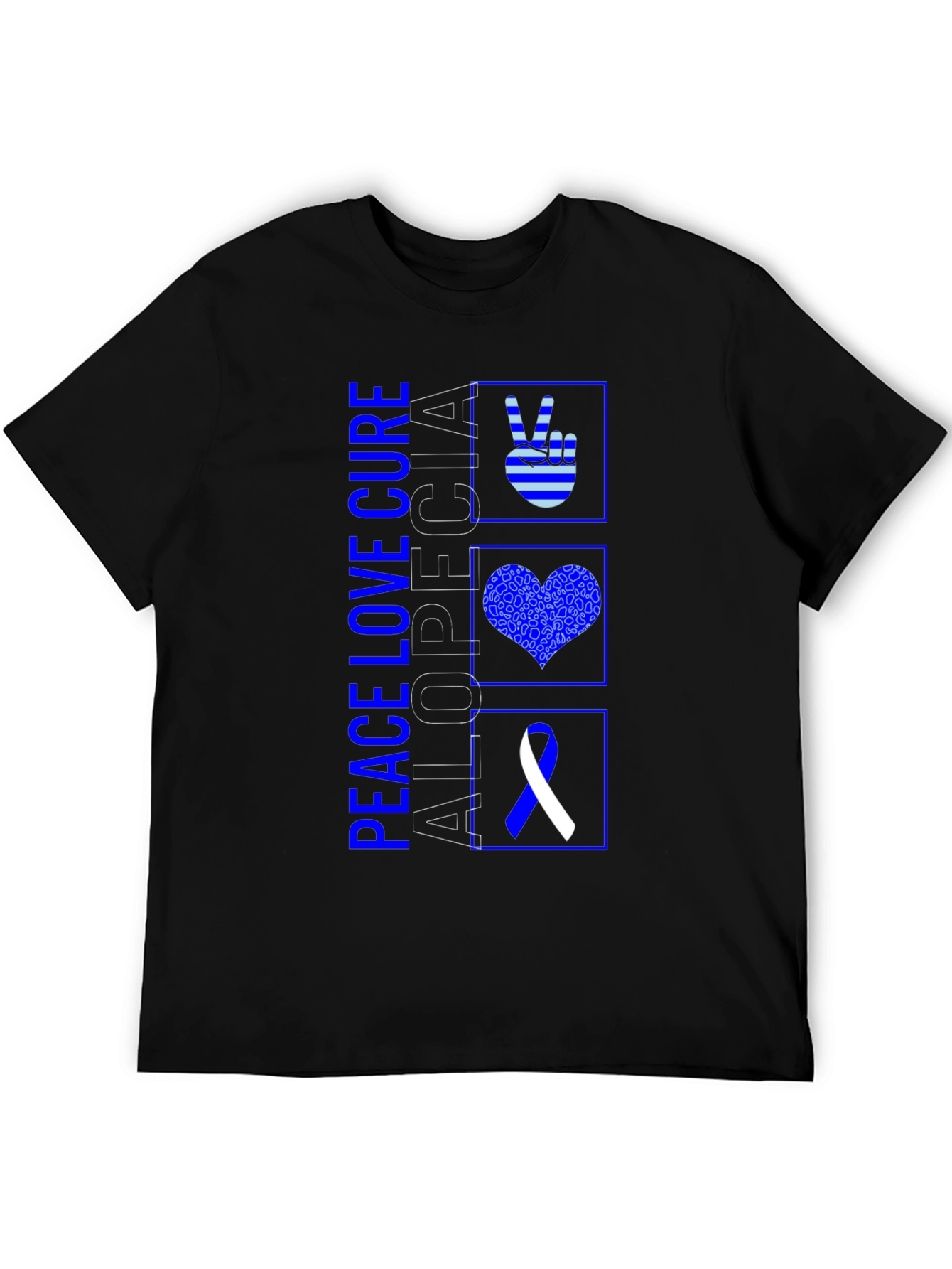 Alopecia Awareness Black Graphic Tee - 5