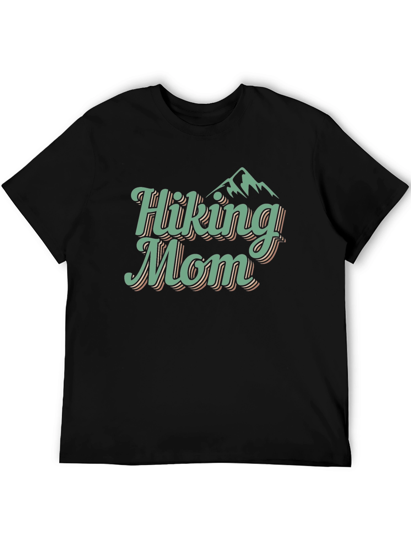 Black Hiking Mom Graphic Tee - Adventure Apparel view 5