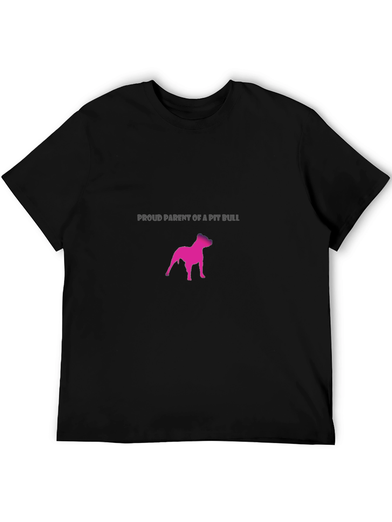 Black Proud Parent Pit Bull T-Shirt - Black view 5