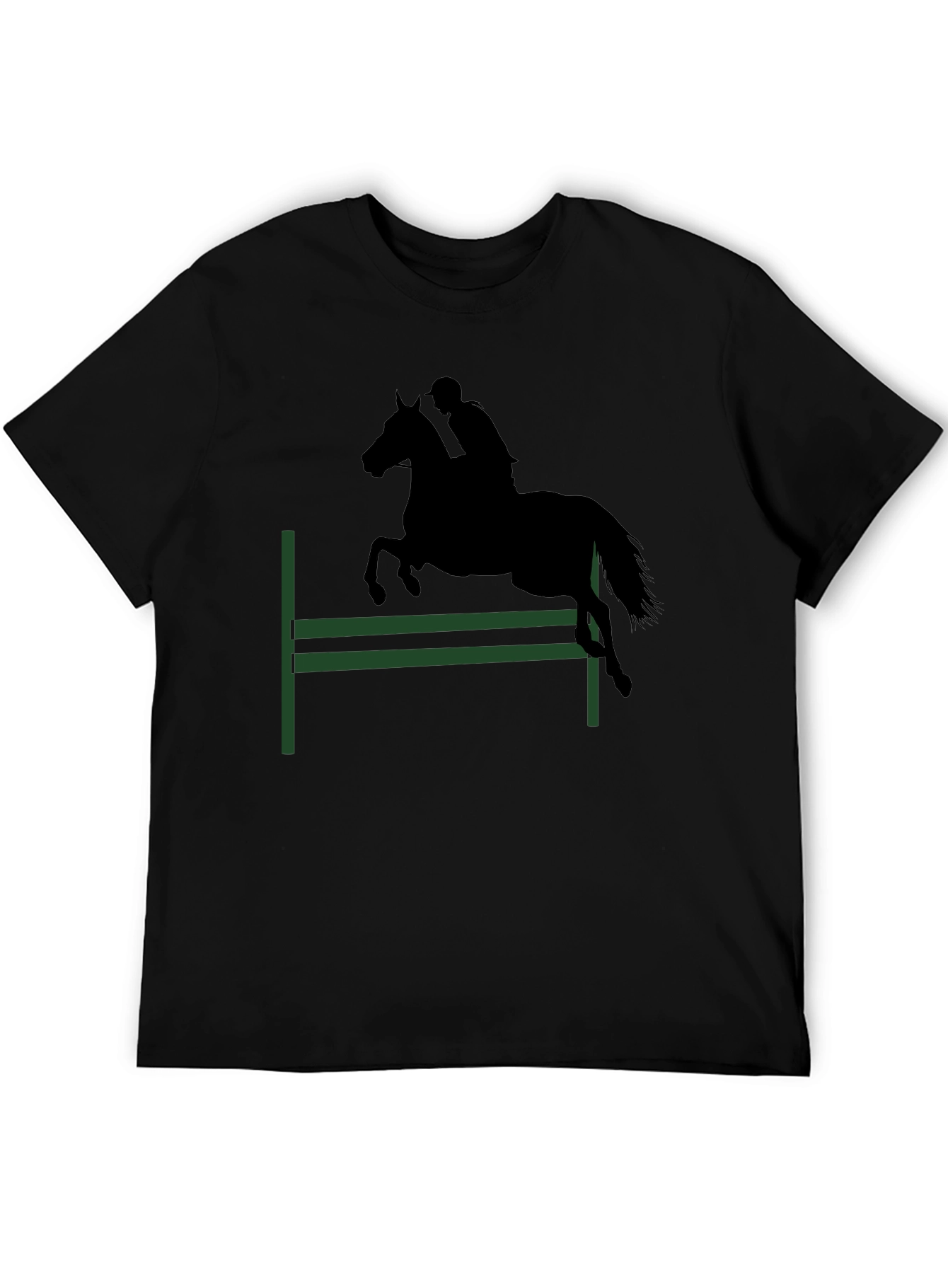 Equestrian T-Shirt: Horse Jumping Design - 5